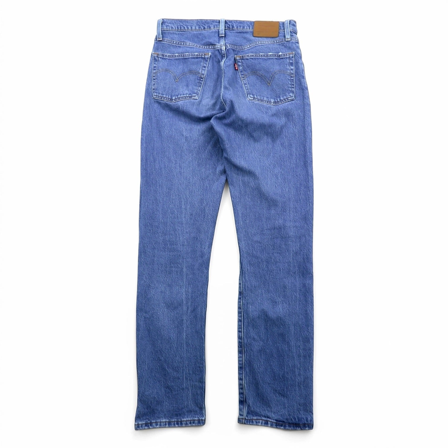 Levi's 501 ビッグE デニムパンツ ジーンズ L インディゴ CROP JAZZ POP レザーパッチ ボタンフライ PREMIUM トルコ製 36200-0225