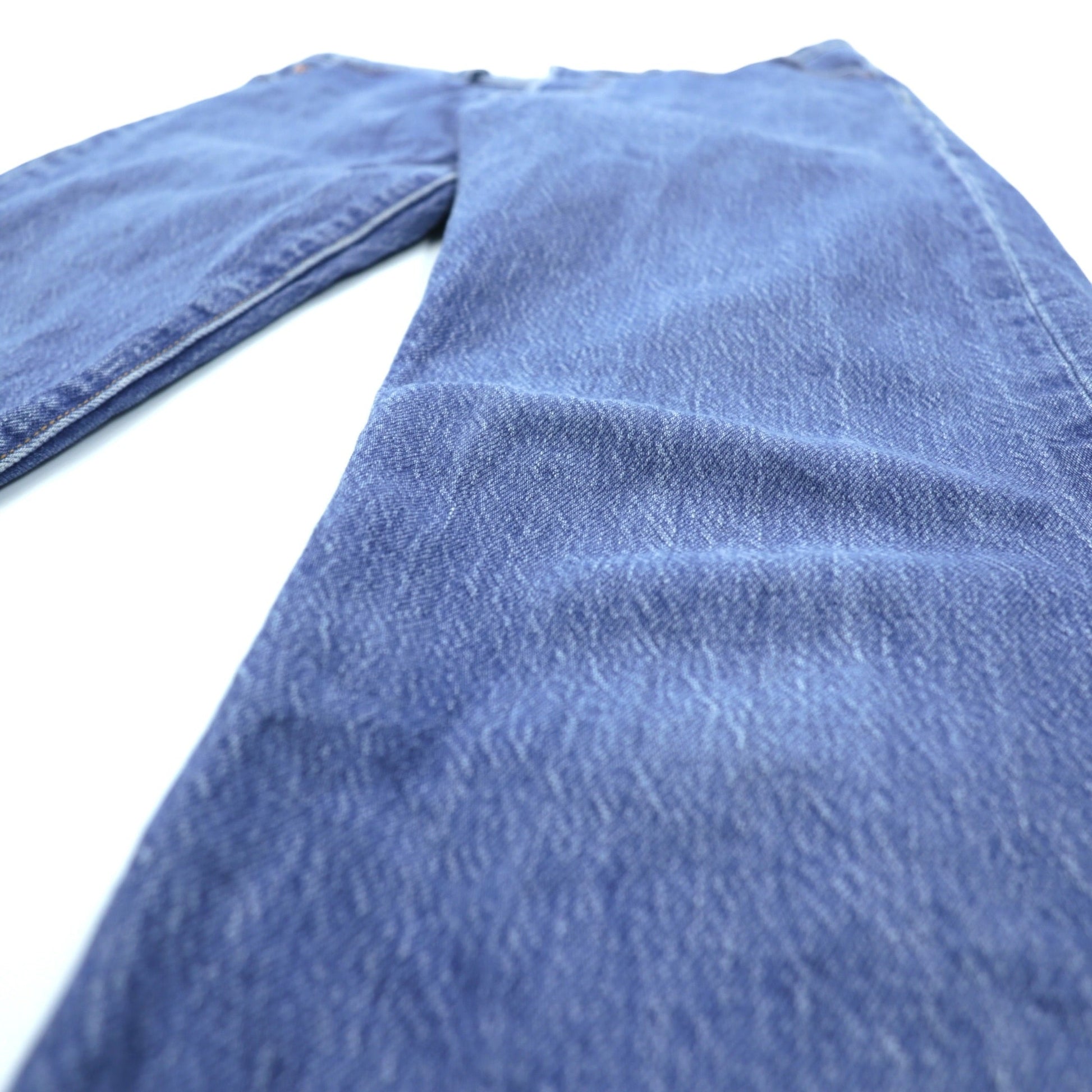 Levi's 501 ビッグE デニムパンツ ジーンズ L インディゴ CROP JAZZ POP レザーパッチ ボタンフライ PREMIUM トルコ製 36200-0225
