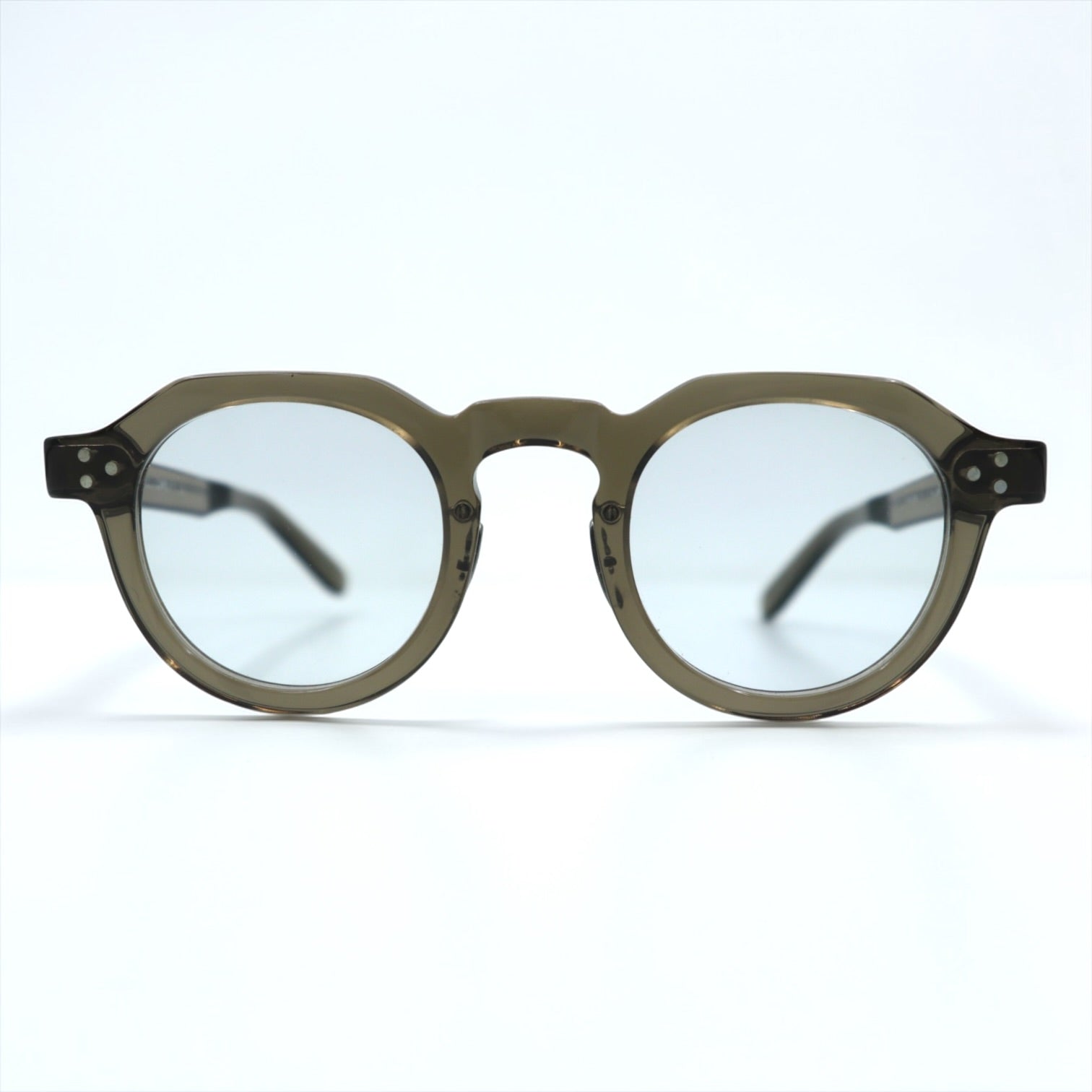 Yellows Plus ボストン サングラス BECCA クラウンパント 44-24 セルフレーム #534 burnt umber 日本製