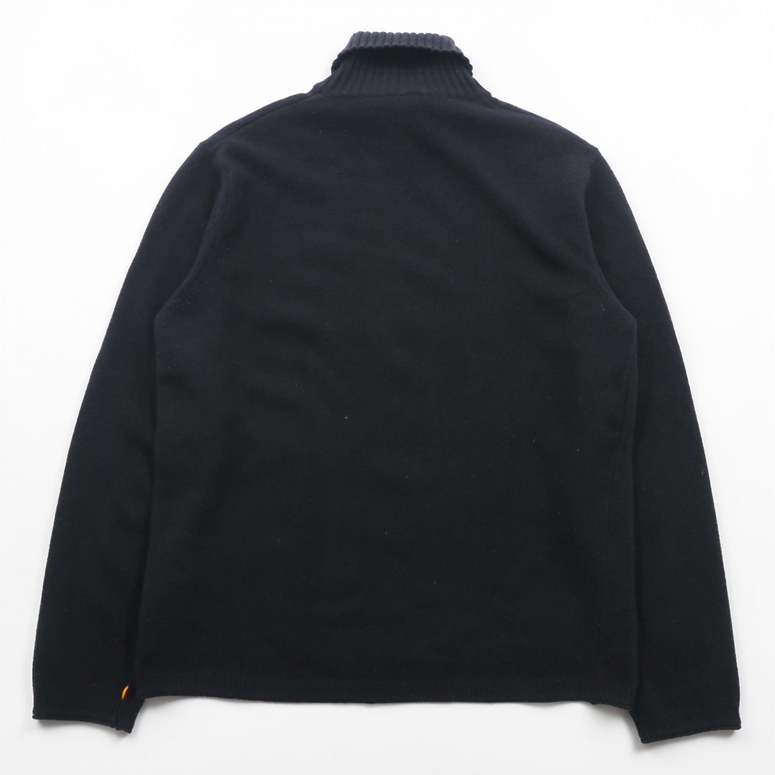 HUGO BOSS タートルネック ニット セーター XL ブラック 羊毛 ラムウール VIRGIN WOOL ハイネック