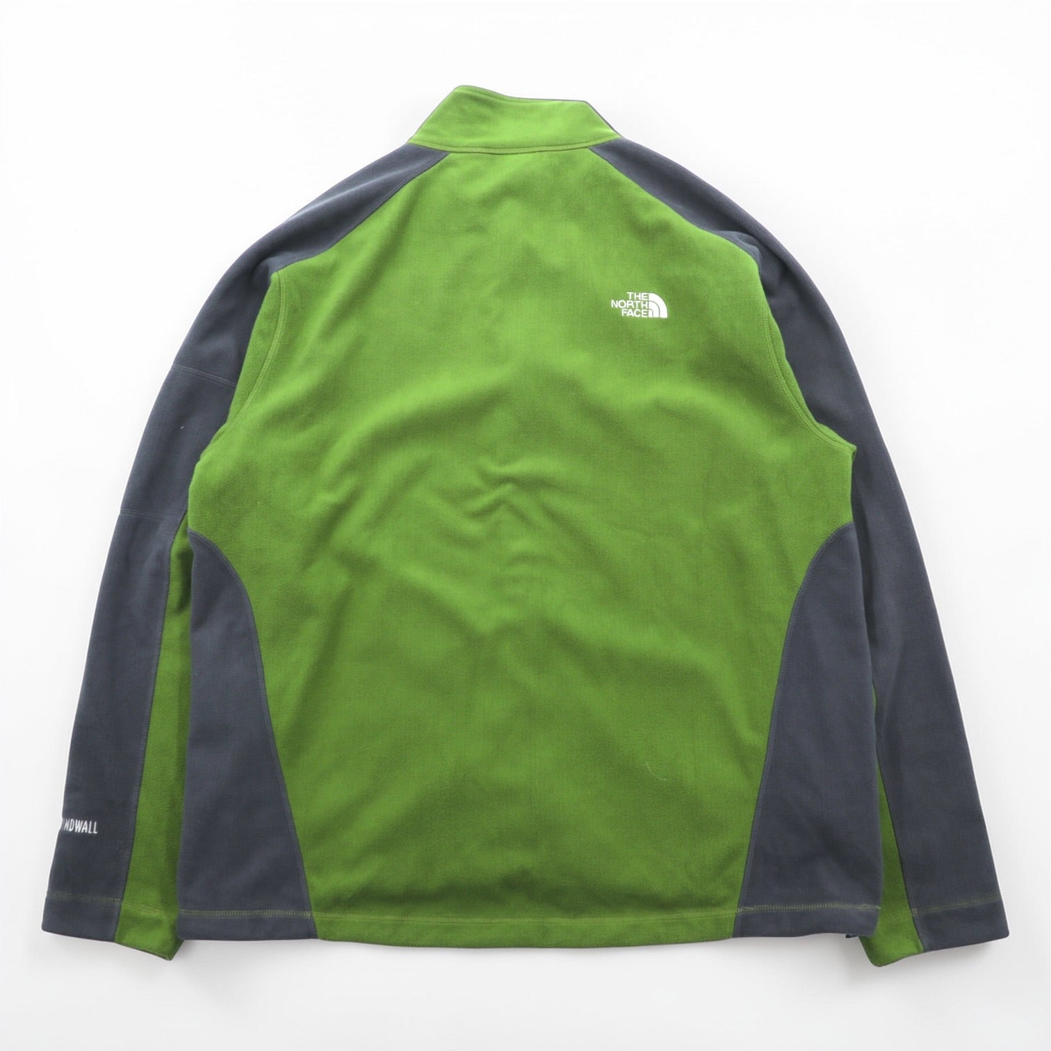 THE NORTH FACE ウィンドウォール WINDWALL フリースジャケット XL ドローコード カーキ バイカラー フルジップ US規格