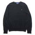 Polo Ralph Lauren メリノウール ニット セーター 2XL ブラック WASHABLE MERINO WOOL スモールポニー ロゴ 刺繍