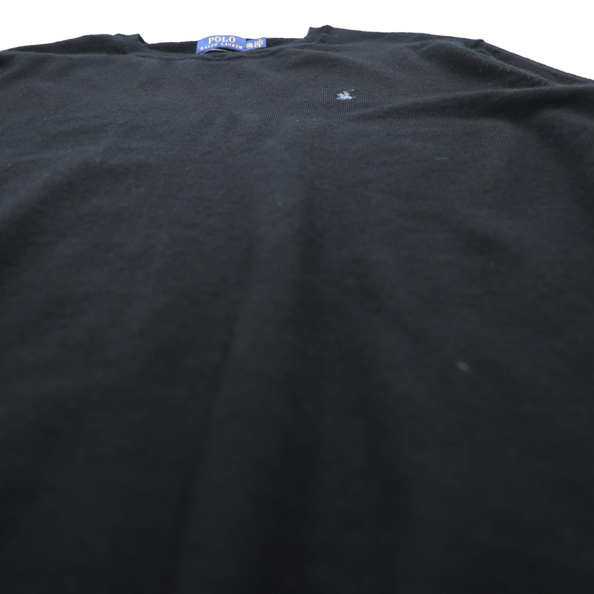 Polo Ralph Lauren メリノウール ニット セーター 2XL ブラック WASHABLE MERINO WOOL スモールポニー ロゴ 刺繍