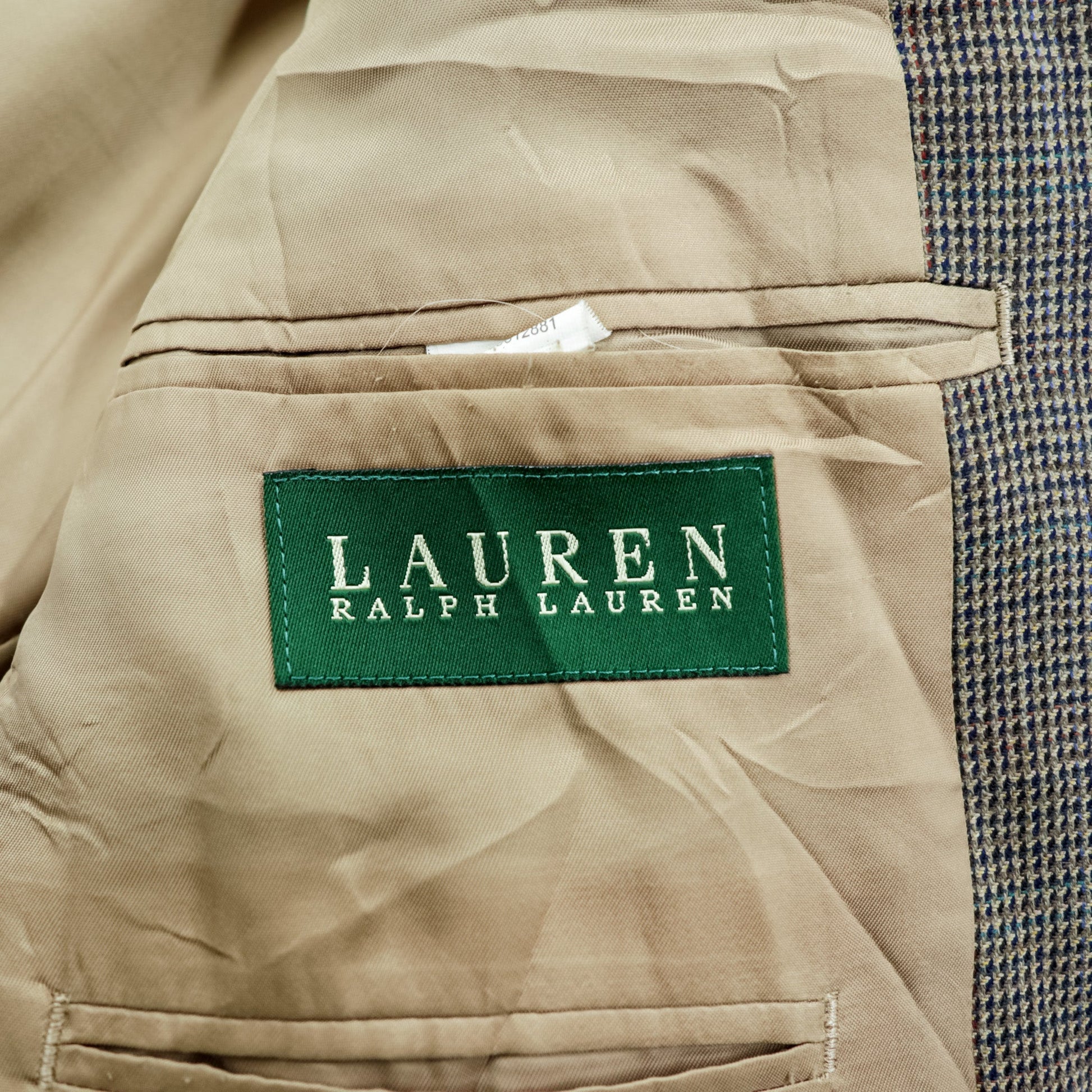 LAUREN RALPH LAUREN ツイード 2B テーラードジャケット ブレザー L グレンチェック 千鳥格子