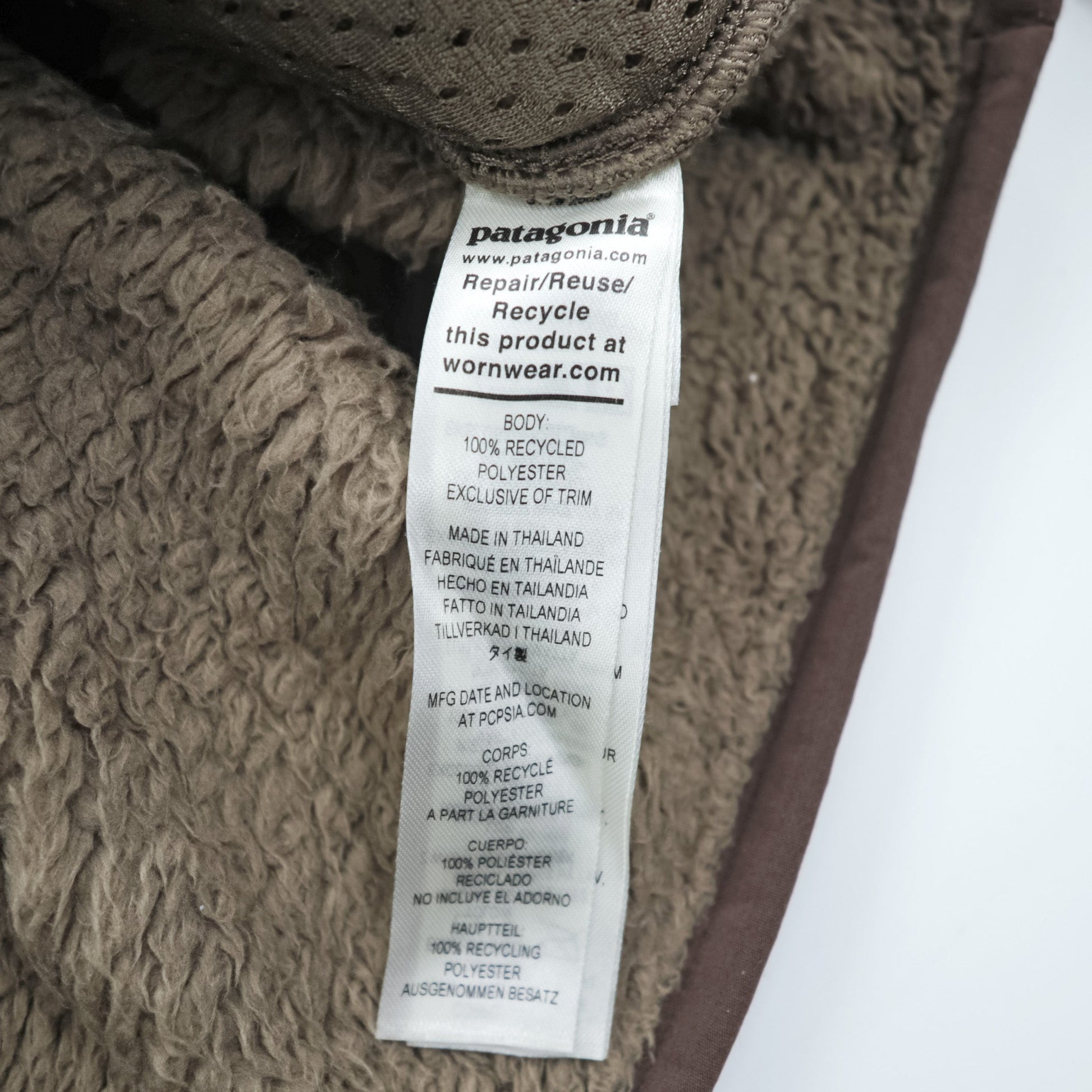 Patagonia ロス ガトス クルー ボア フリース プルオーバー M ブラウン 胸ポケット サイドポケット STY25895 FA22