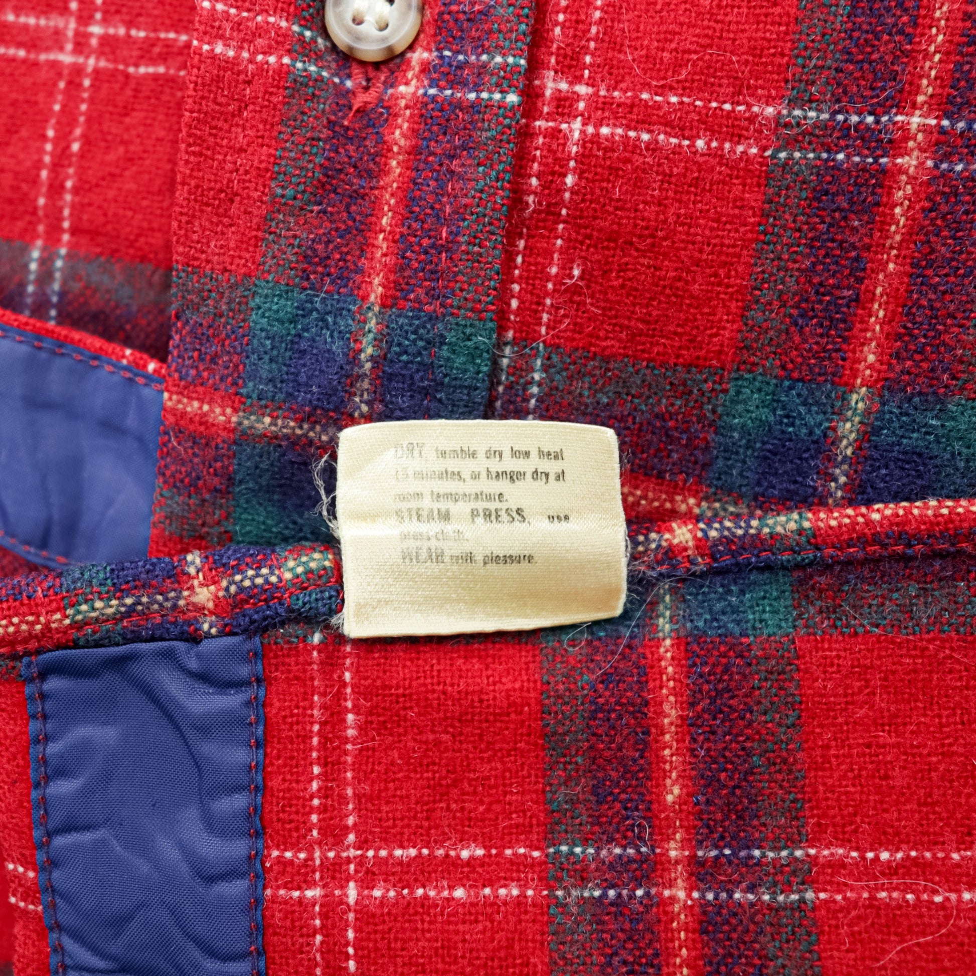 PENDLETON 70年代 USA製 ヴィンテージ ウール フランネルシャツ XL チェック 胸ポケット