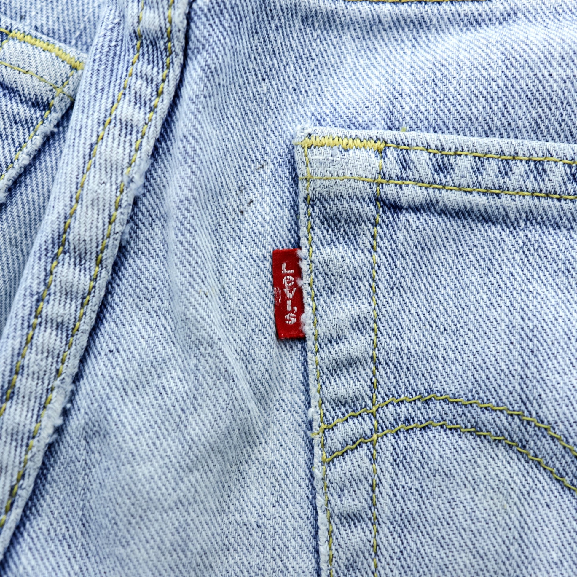Levi's 533 ダメージ加工 クラッシュ デニムパンツ ジーンズ M インディゴ ボタン裏359 廃番 極東 フィリピン製