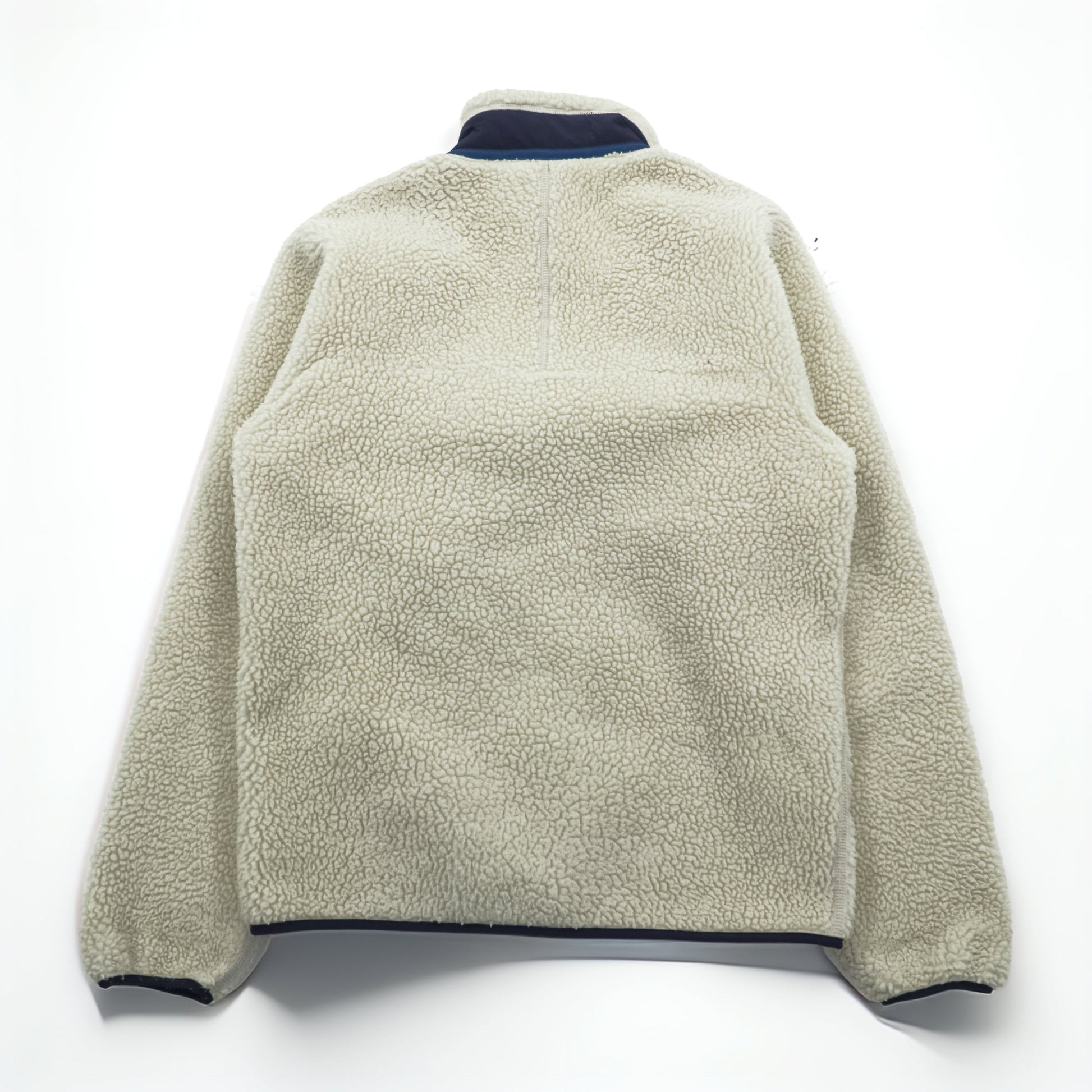 Patagonia クラシック レトロ X Classic Retro-X Fleece フリースジャケット S ナチュラル ネイビー スタンドカラー STY23056 FA17