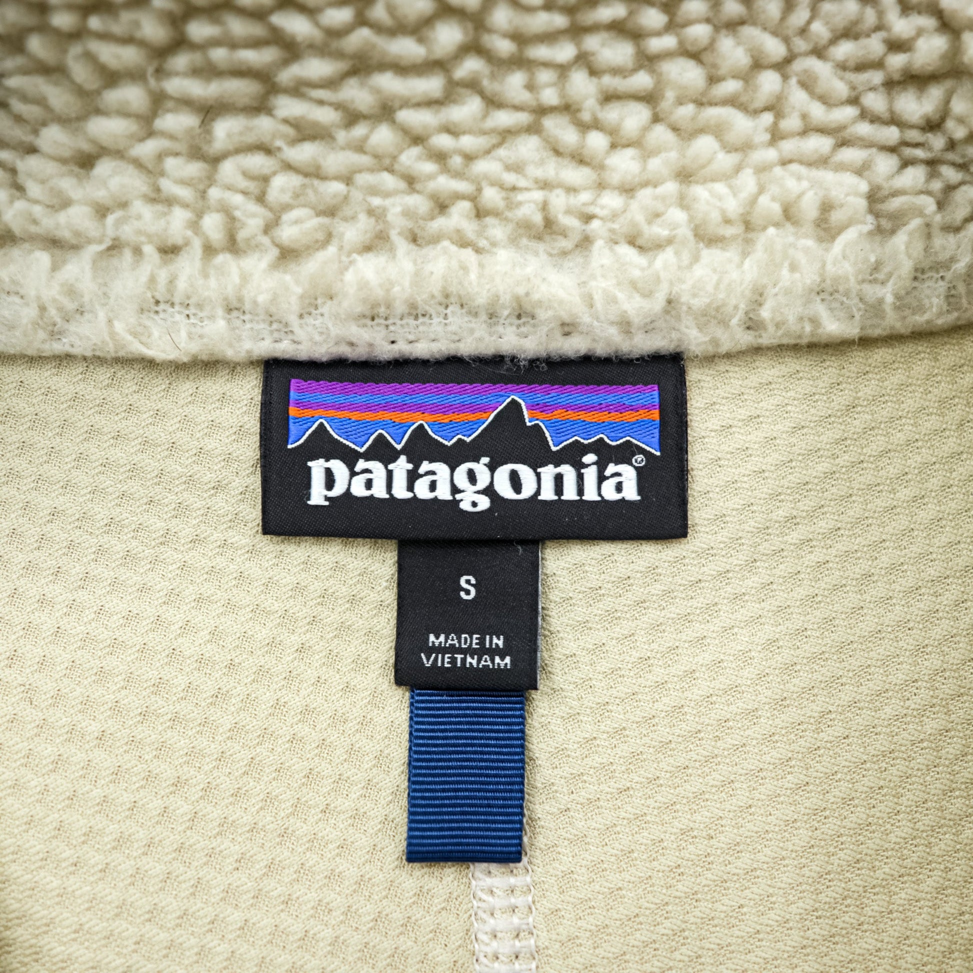 Patagonia クラシック レトロ X Classic Retro-X Fleece フリースジャケット S ナチュラル ネイビー スタンドカラー STY23056 FA17