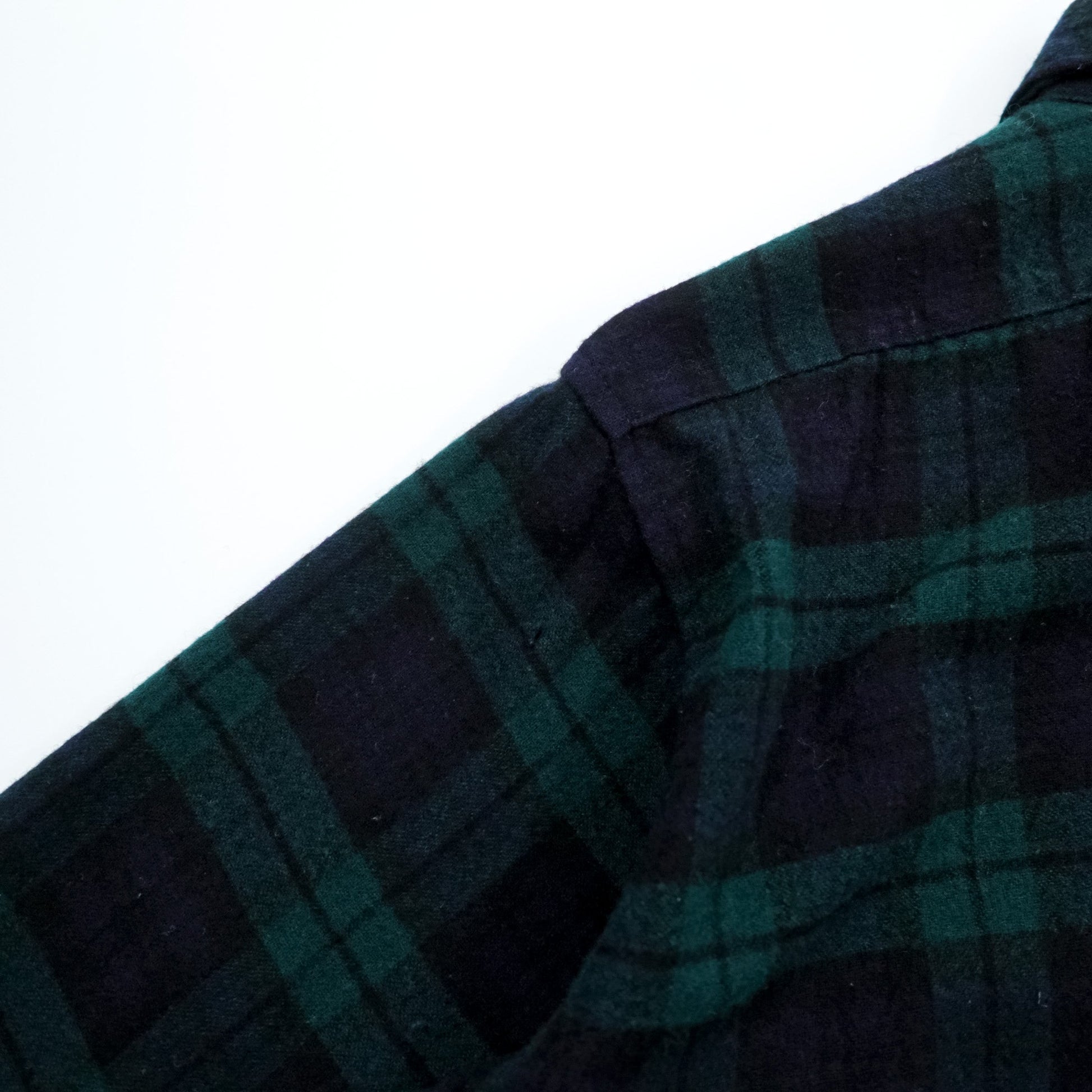 PENDLETON 70年代 USA製 ヴィンテージ ブラックウォッチ ウール フランネルシャツ M チェック ネイビー グリーン
