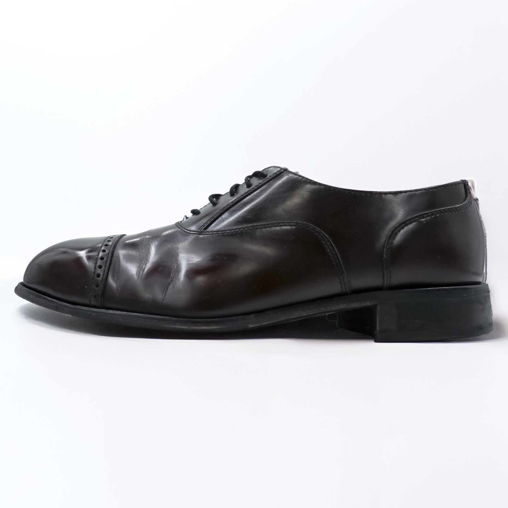 FLORSHEIM ストレートチップ ドレスシューズ 26.5cm バーガンディー 内羽根 キャップトゥ 17067-05