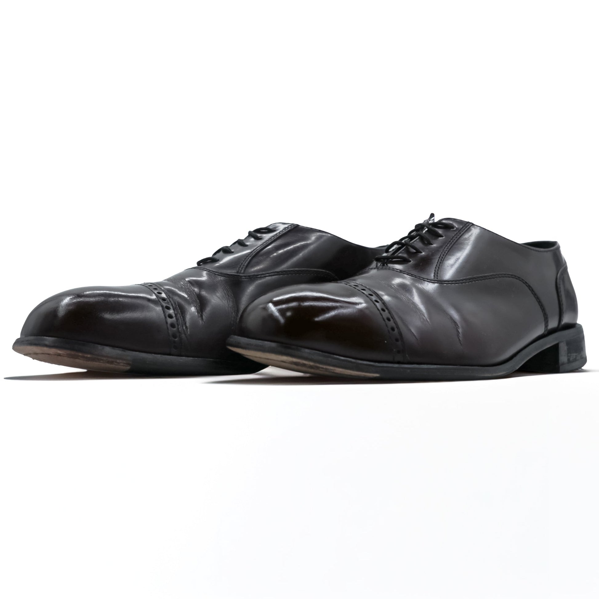 FLORSHEIM ストレートチップ ドレスシューズ 26.5cm バーガンディー 内羽根 キャップトゥ 17067-05