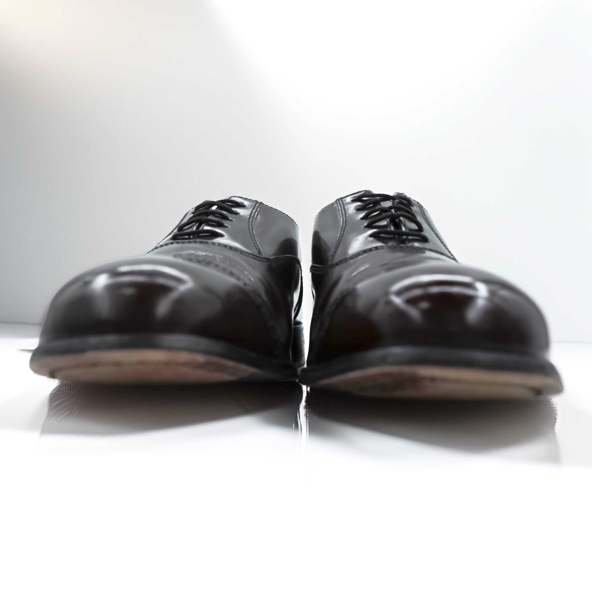 FLORSHEIM ストレートチップ ドレスシューズ 26.5cm バーガンディー 内羽根 キャップトゥ 17067-05