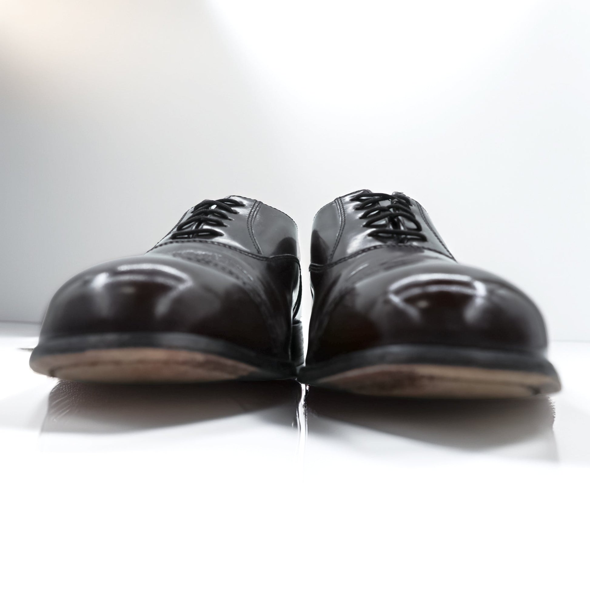 FLORSHEIM ストレートチップ ドレスシューズ 26.5cm バーガンディー 内羽根 キャップトゥ 17067-05
