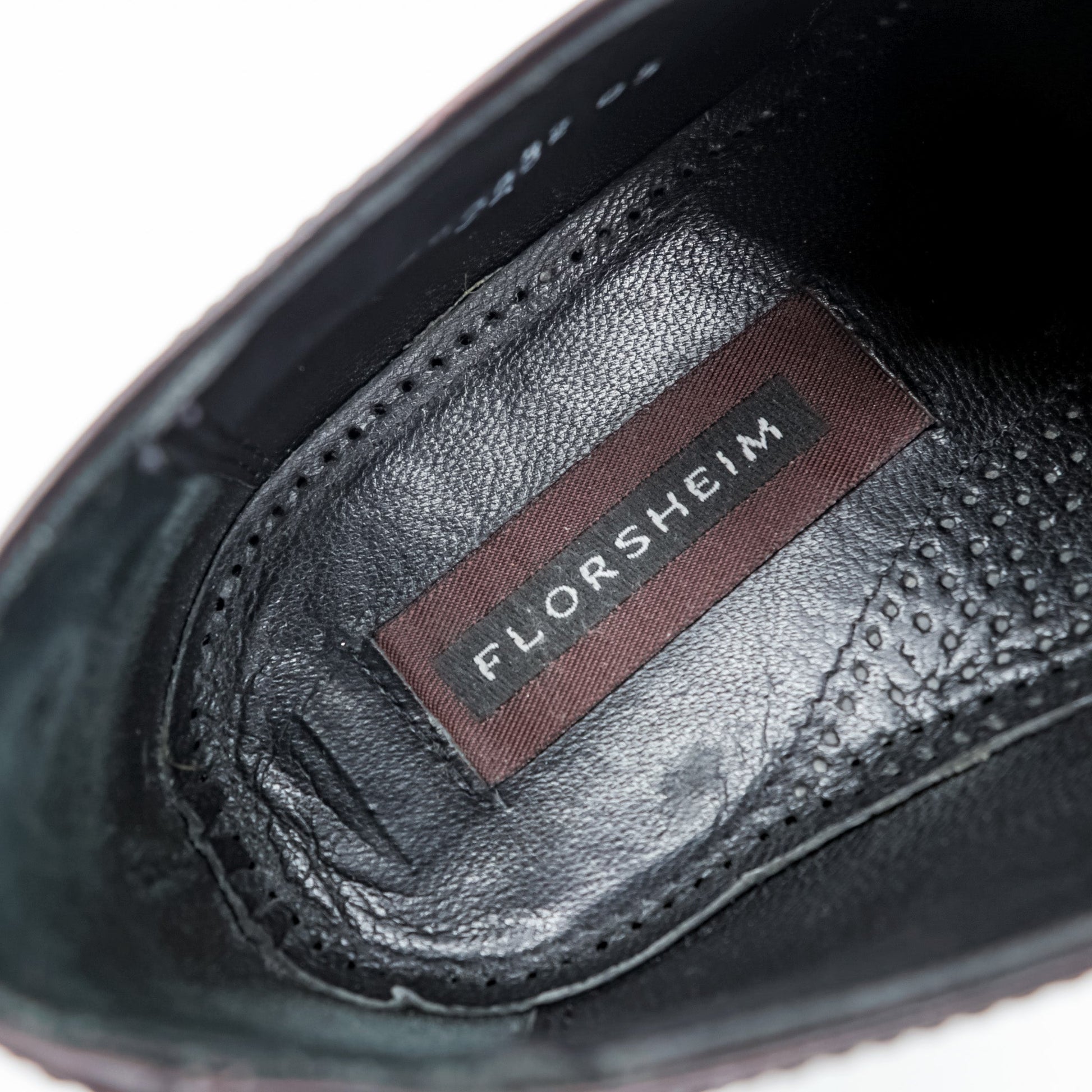 FLORSHEIM ストレートチップ ドレスシューズ 26.5cm バーガンディー 内羽根 キャップトゥ 17067-05