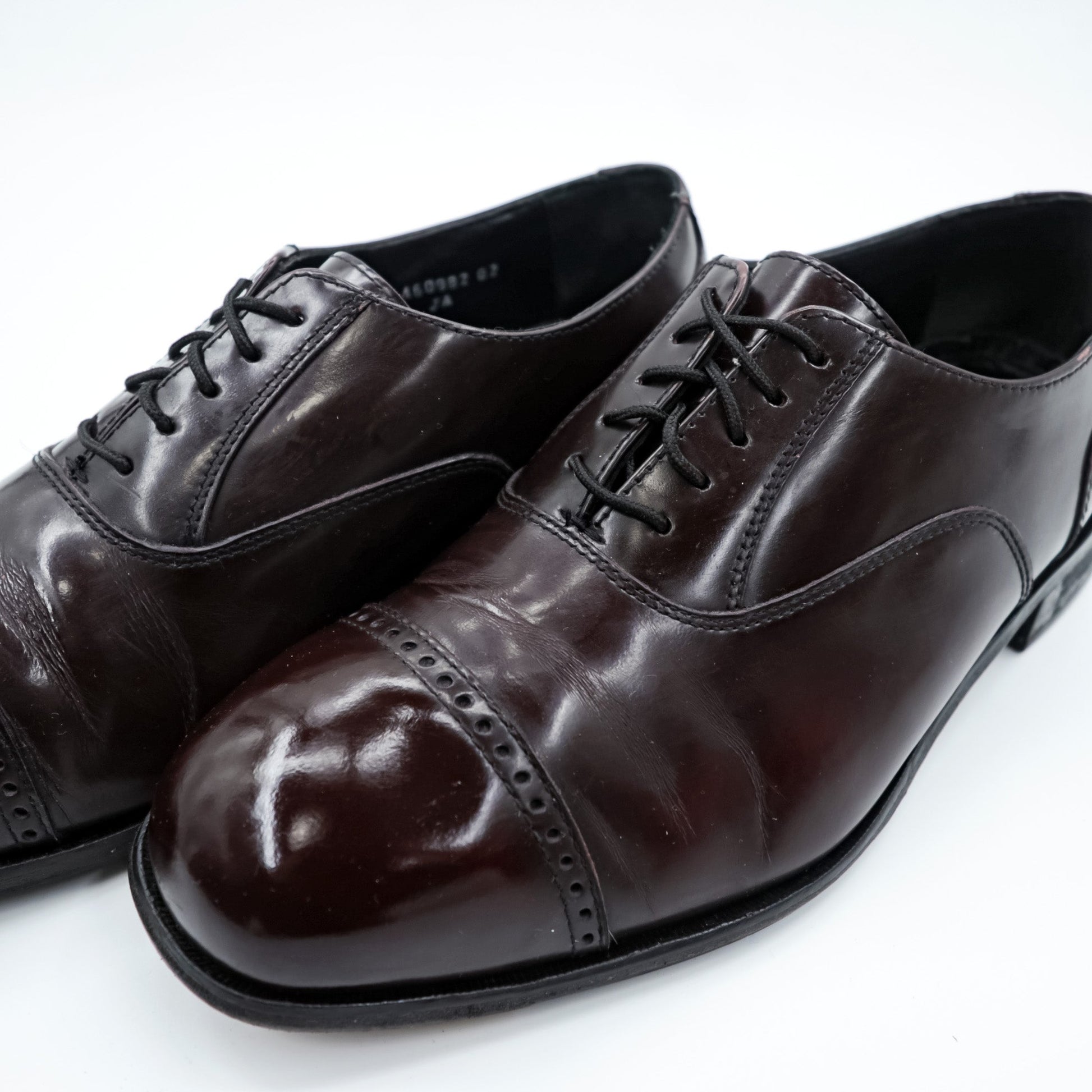FLORSHEIM ストレートチップ ドレスシューズ 26.5cm バーガンディー 内羽根 キャップトゥ 17067-05