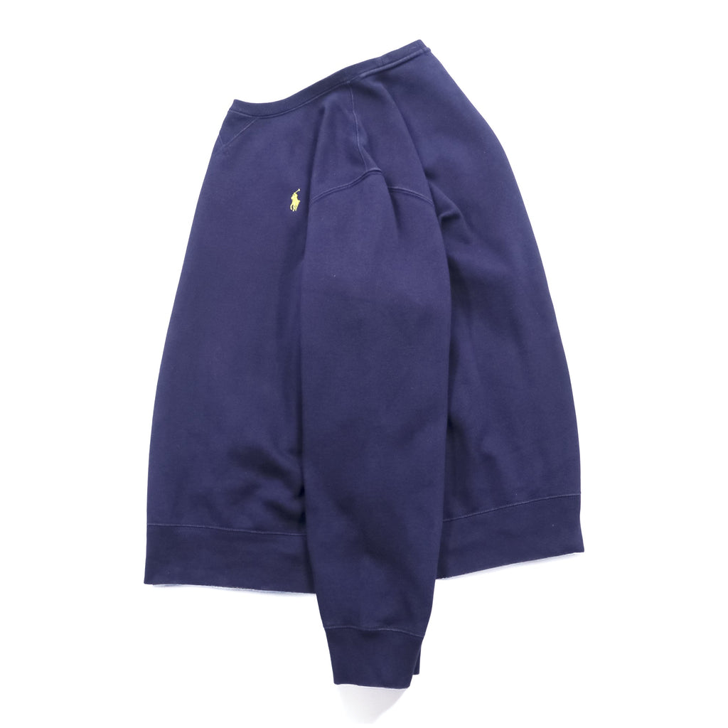 Polo Ralph Lauren 前V スウェット トレーナー XL ネイビー スモールポニー ロゴ 刺繍