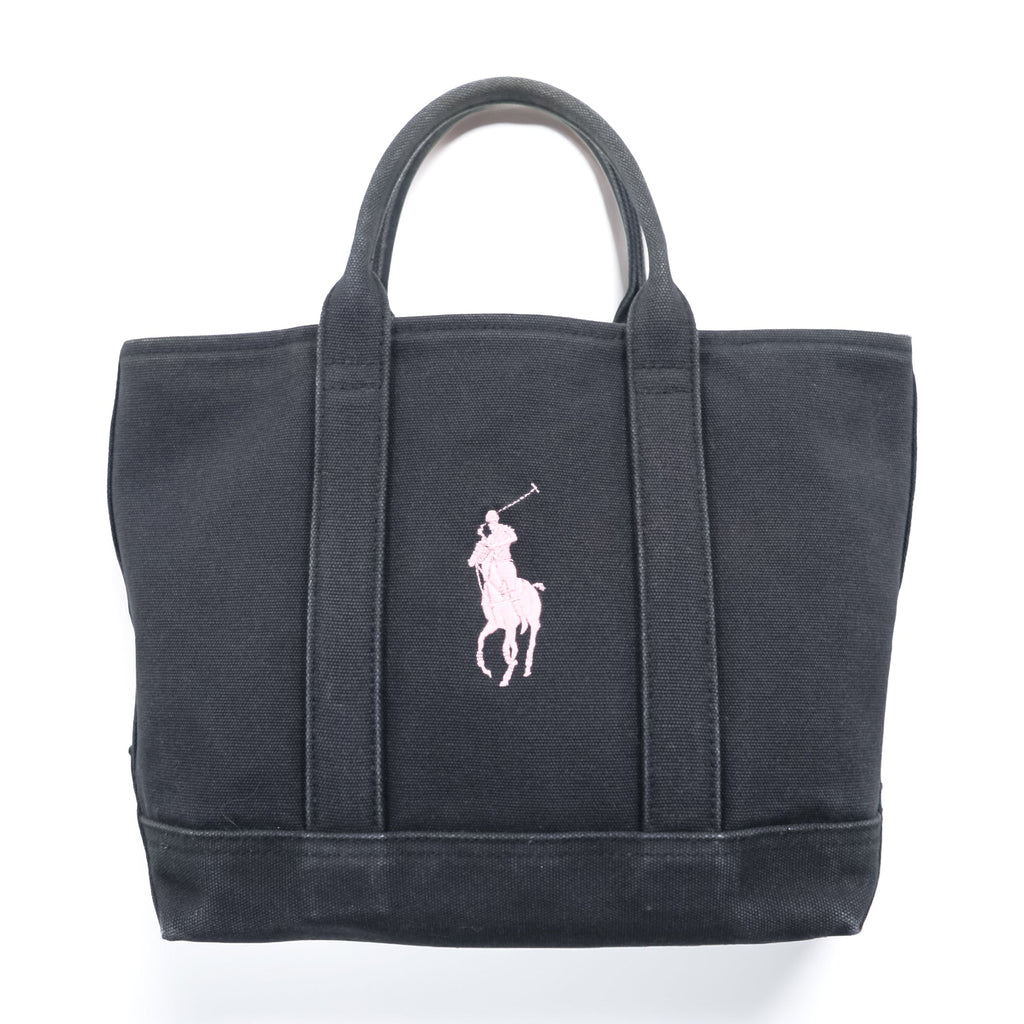 Ralph Lauren キャンバス トートバッグ ビッグポニー 刺繍 コットン
