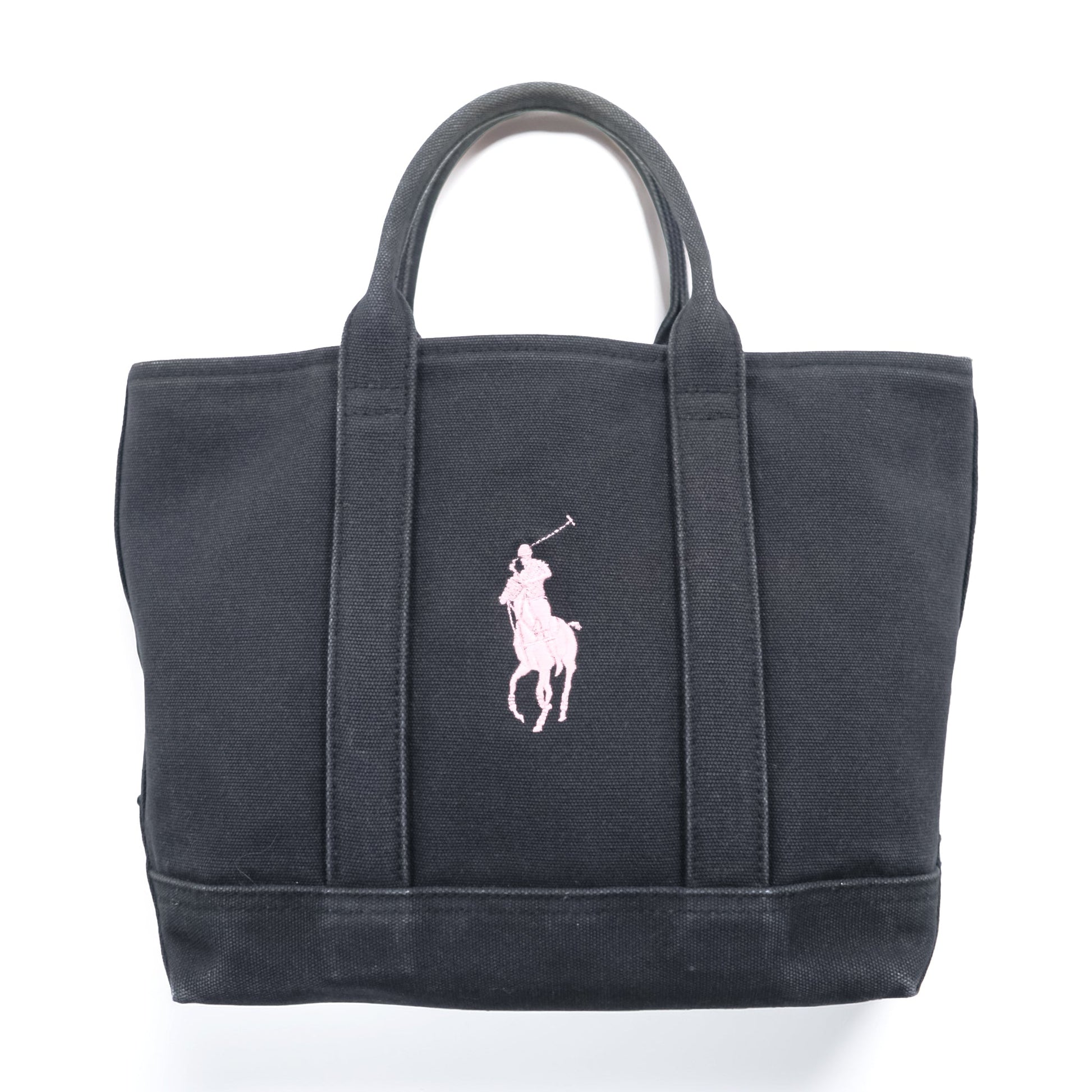 Ralph Lauren キャンバス トートバッグ ビッグポニー 刺繍 コットン