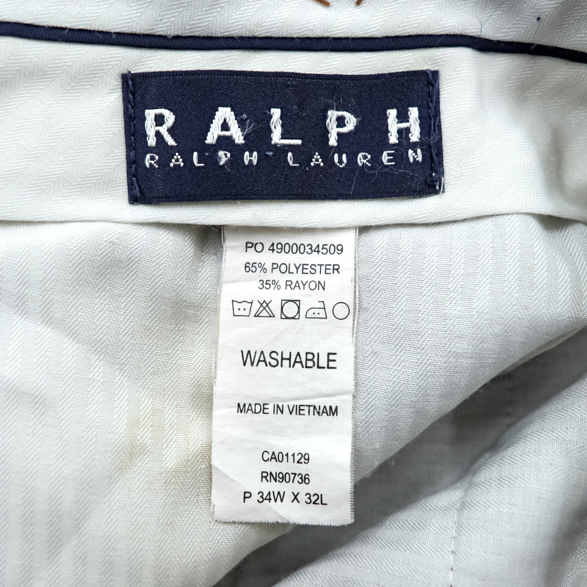 Ralph Lauren 90年代 2タック プリーツ スラックス パンツ L ベージュ ガンクラブチェック ダブルカフス
