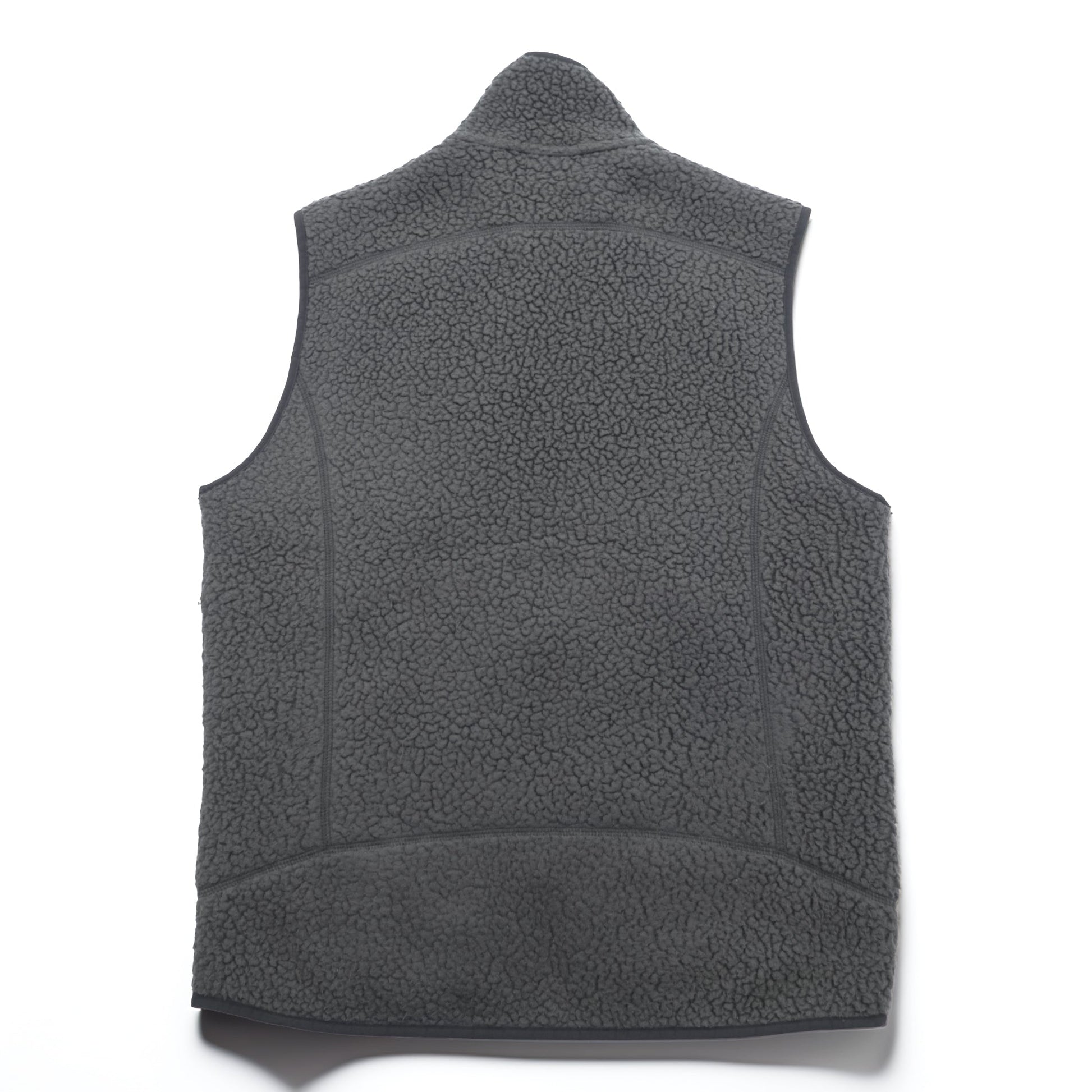 Patagonia レトロ パイル フリースベスト M グレー ボアフリース スタンドカラー 胸ポケット 22820