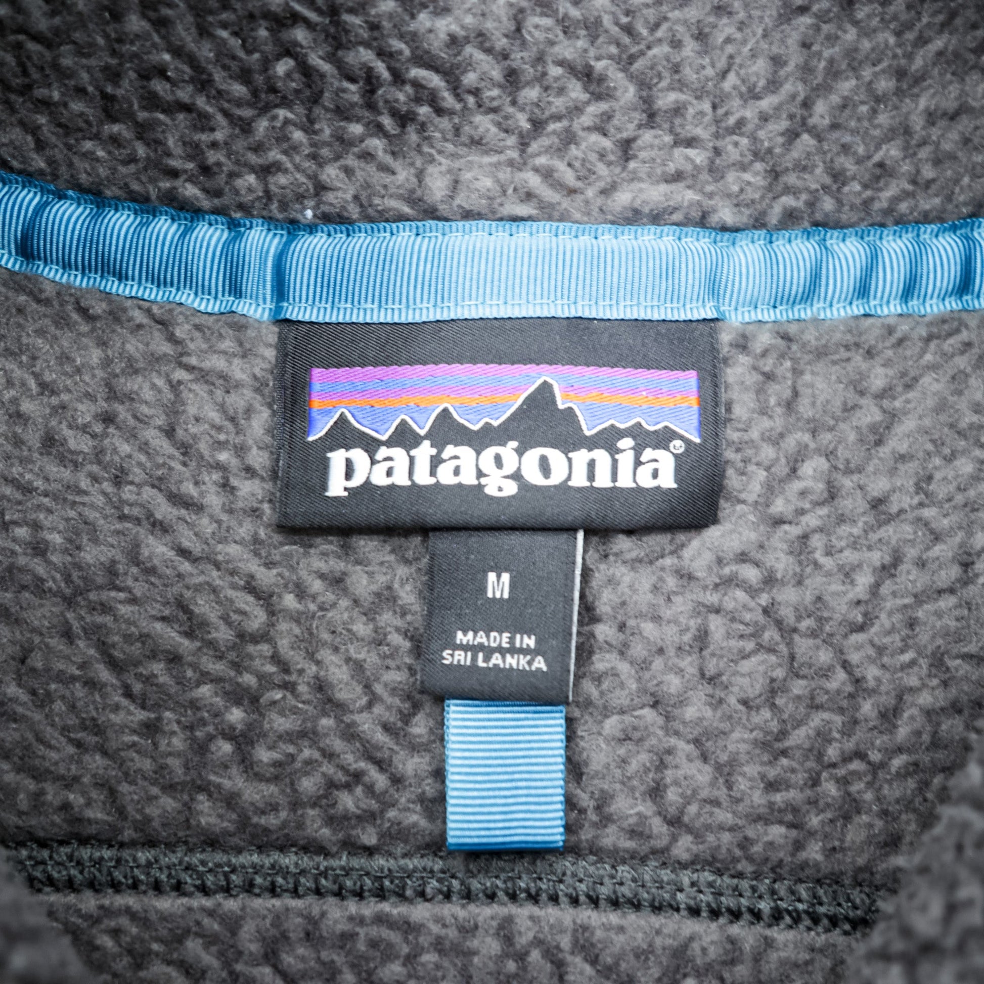 Patagonia レトロ パイル フリースベスト M グレー ボアフリース スタンドカラー 胸ポケット 22820