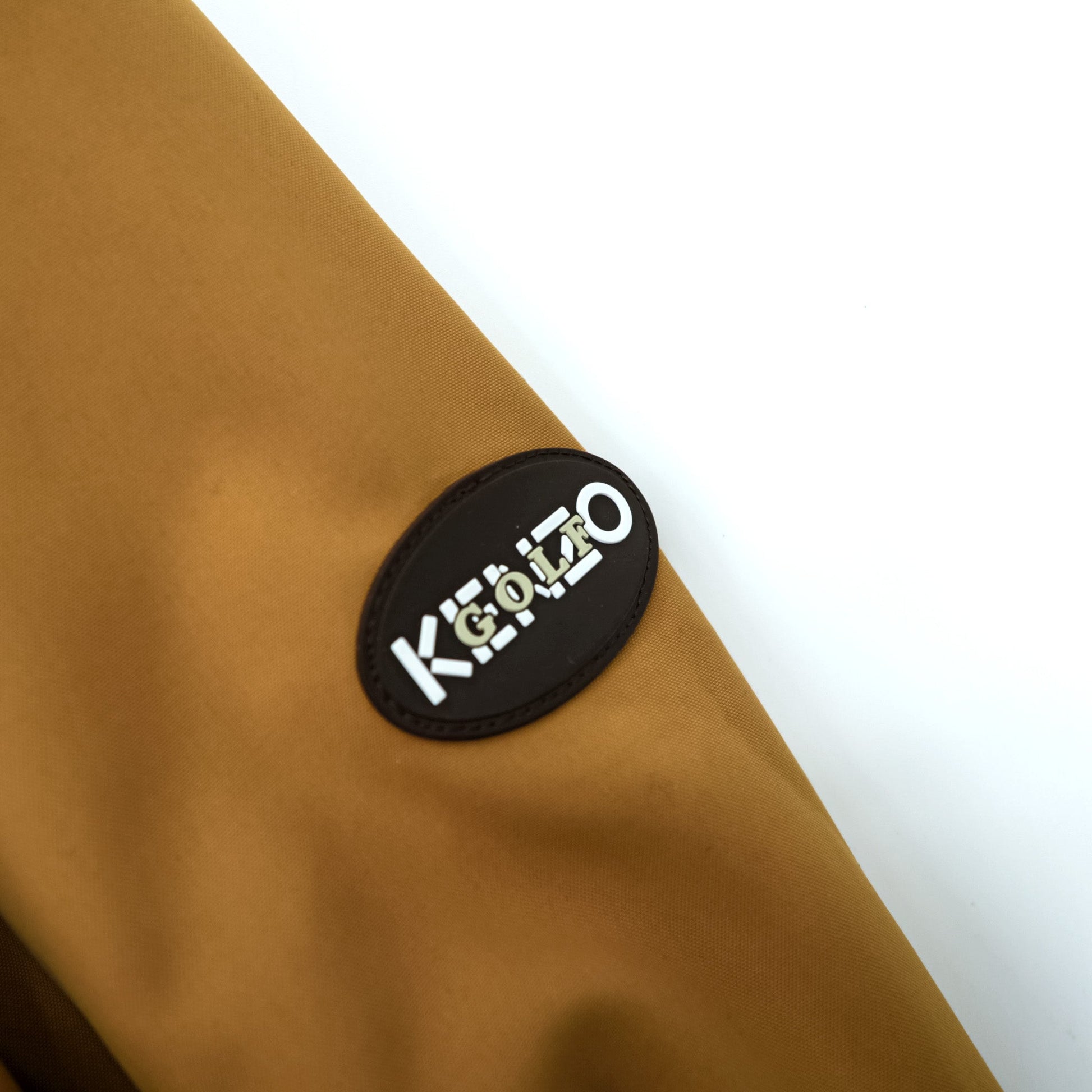 KENZO GOLF 90年代 ウィンドブレーカー スイングトップ 中綿 ブルゾン XL ベージュ 防水 フード収納