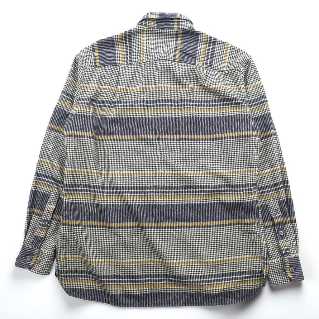 PENDLETON フランネルシャツ 長袖 ウールシャツ L チェック 千鳥格子 BUCKLEY 胸ポケット