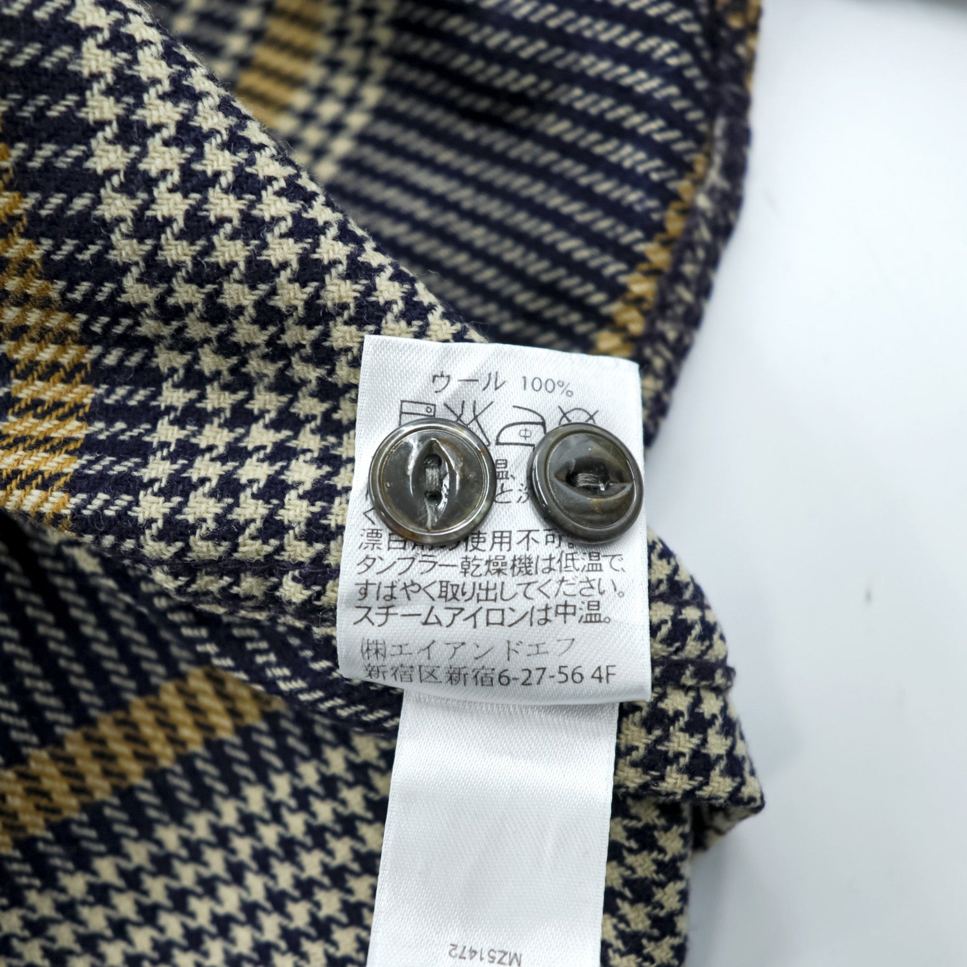 PENDLETON フランネルシャツ 長袖 ウールシャツ L チェック 千鳥格子 BUCKLEY 胸ポケット