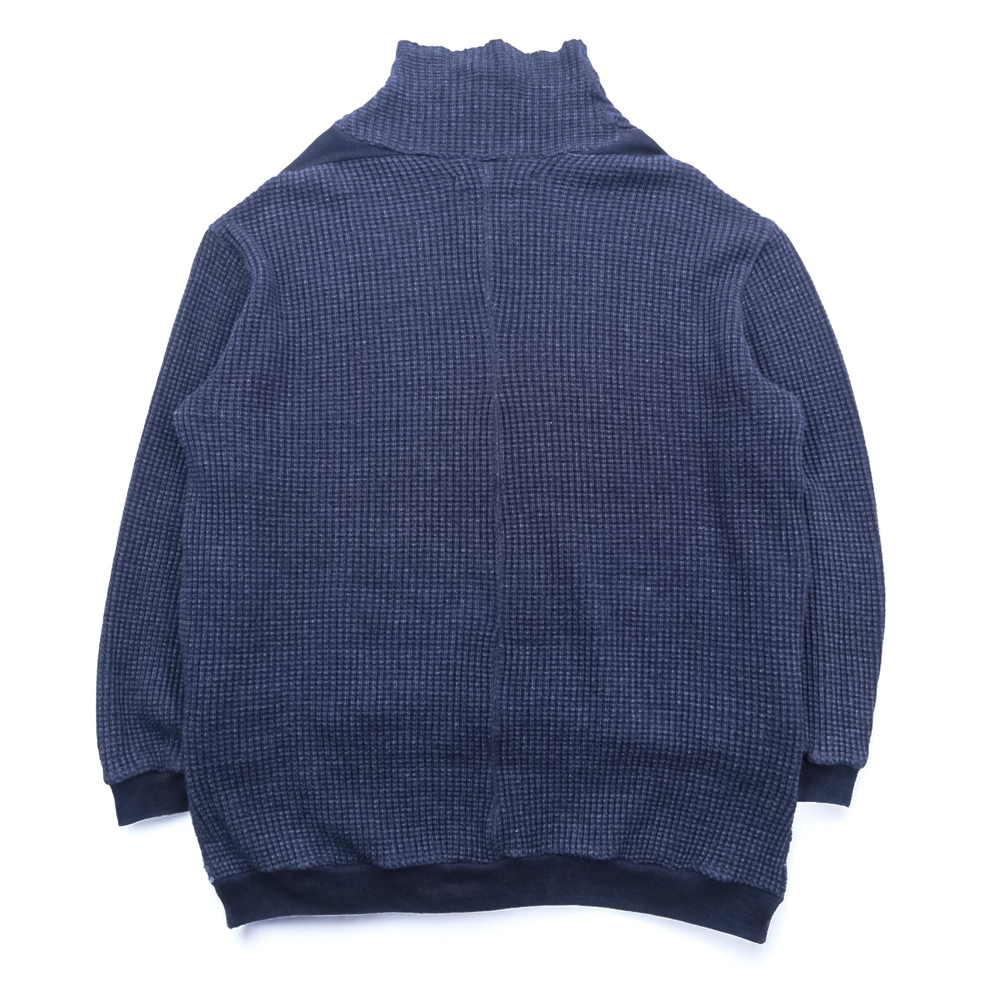 Leh ハイネック サーマル ニット セーター M ネイビー BEATNIK TURTLE SWEATER タートルネック サイドポケット LEH 597 日本製