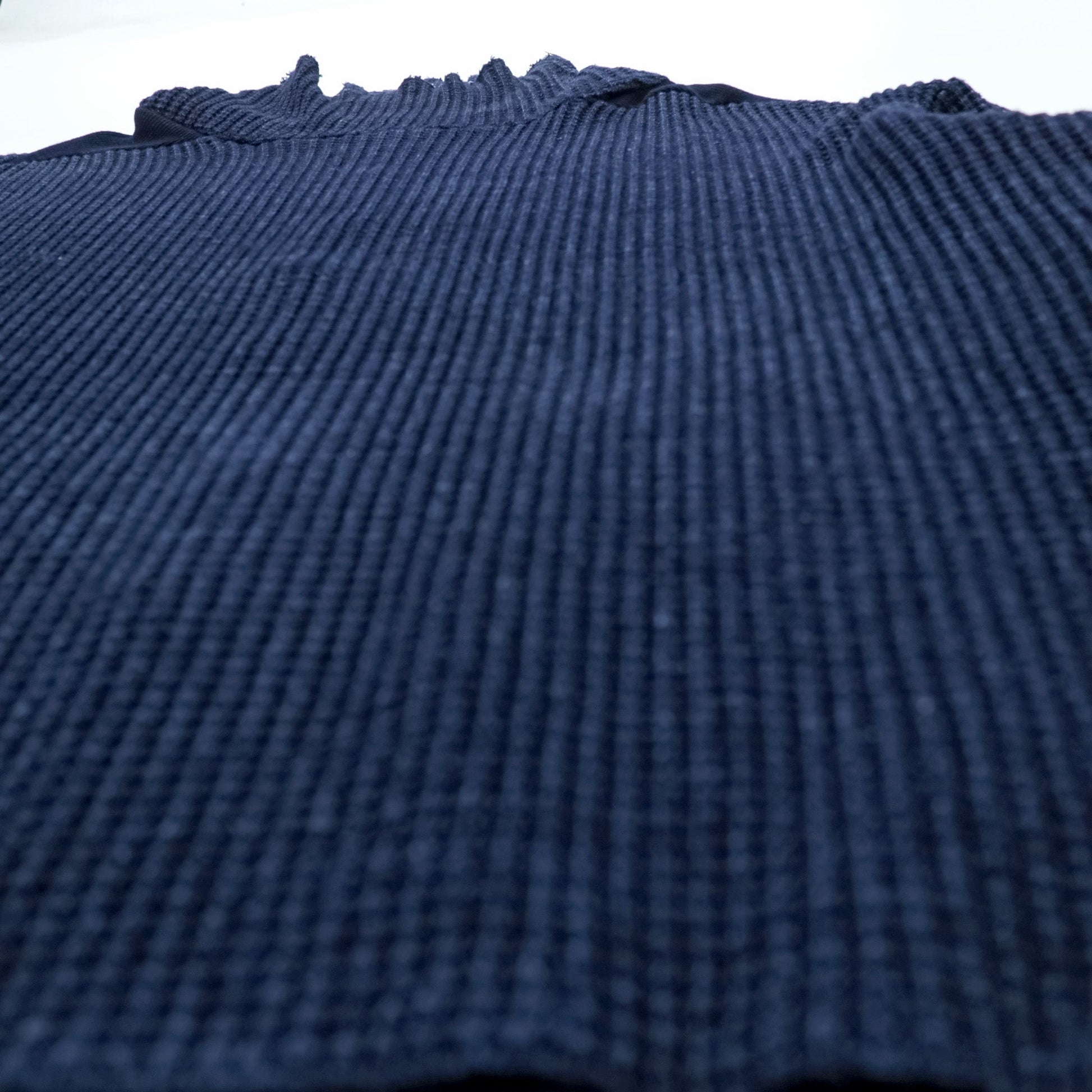 Leh ハイネック サーマル ニット セーター M ネイビー BEATNIK TURTLE SWEATER タートルネック サイドポケット LEH 597 日本製
