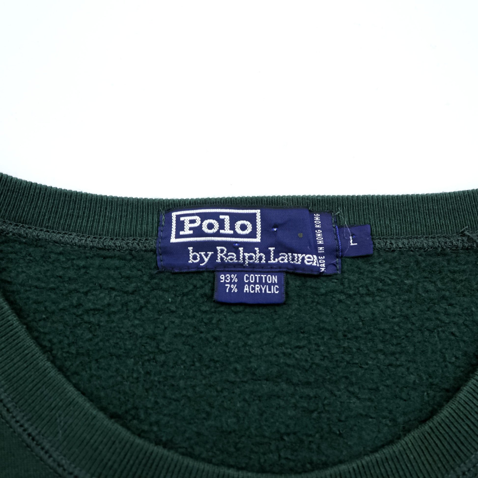 Polo Ralph Lauren 90年代 スウェット トレーナー L グリーン スモールポニー ロゴ 刺繍
