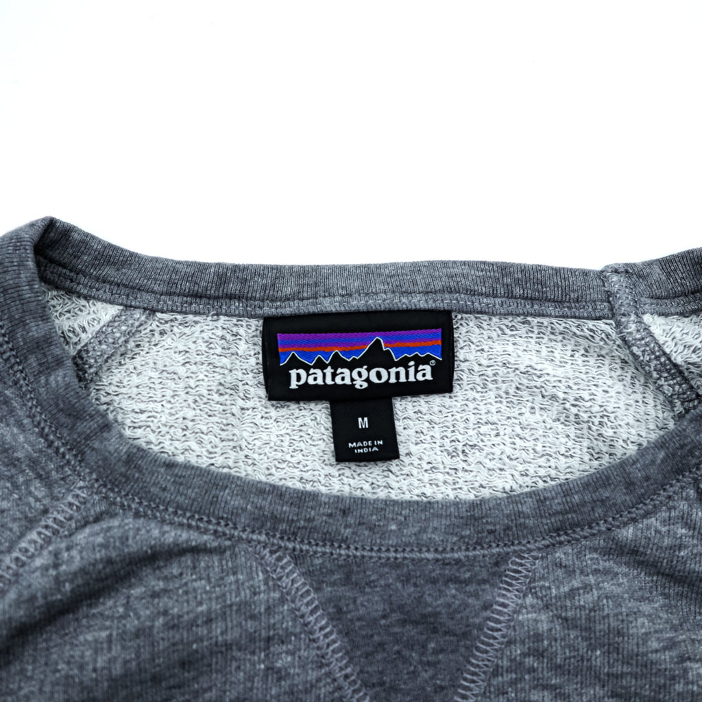Patagonia オーガニックコットン クルーネック スウェット トレーナー M グレー 胸ポケット 26375