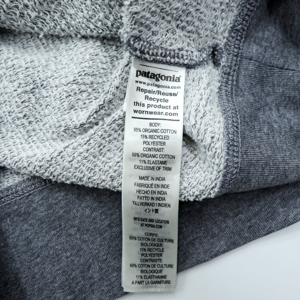 Patagonia オーガニックコットン クルーネック スウェット トレーナー M グレー 胸ポケット 26375