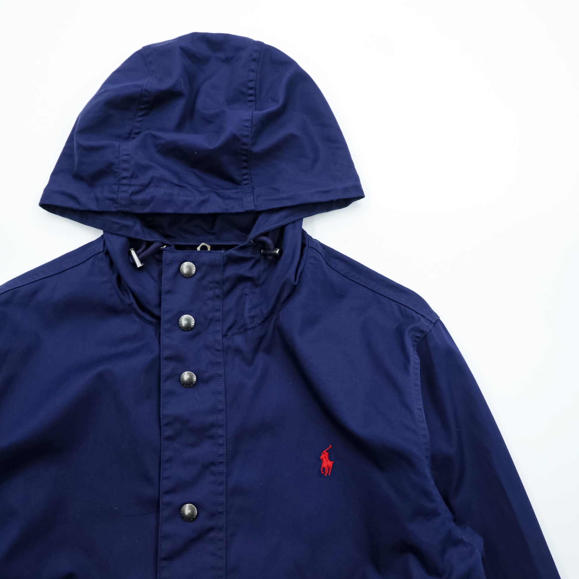 Polo Ralph Lauren 90年代 マウンテンパーカー M ドローコード ダブルジップ スモールポニー刺繍 エルボーパッチ