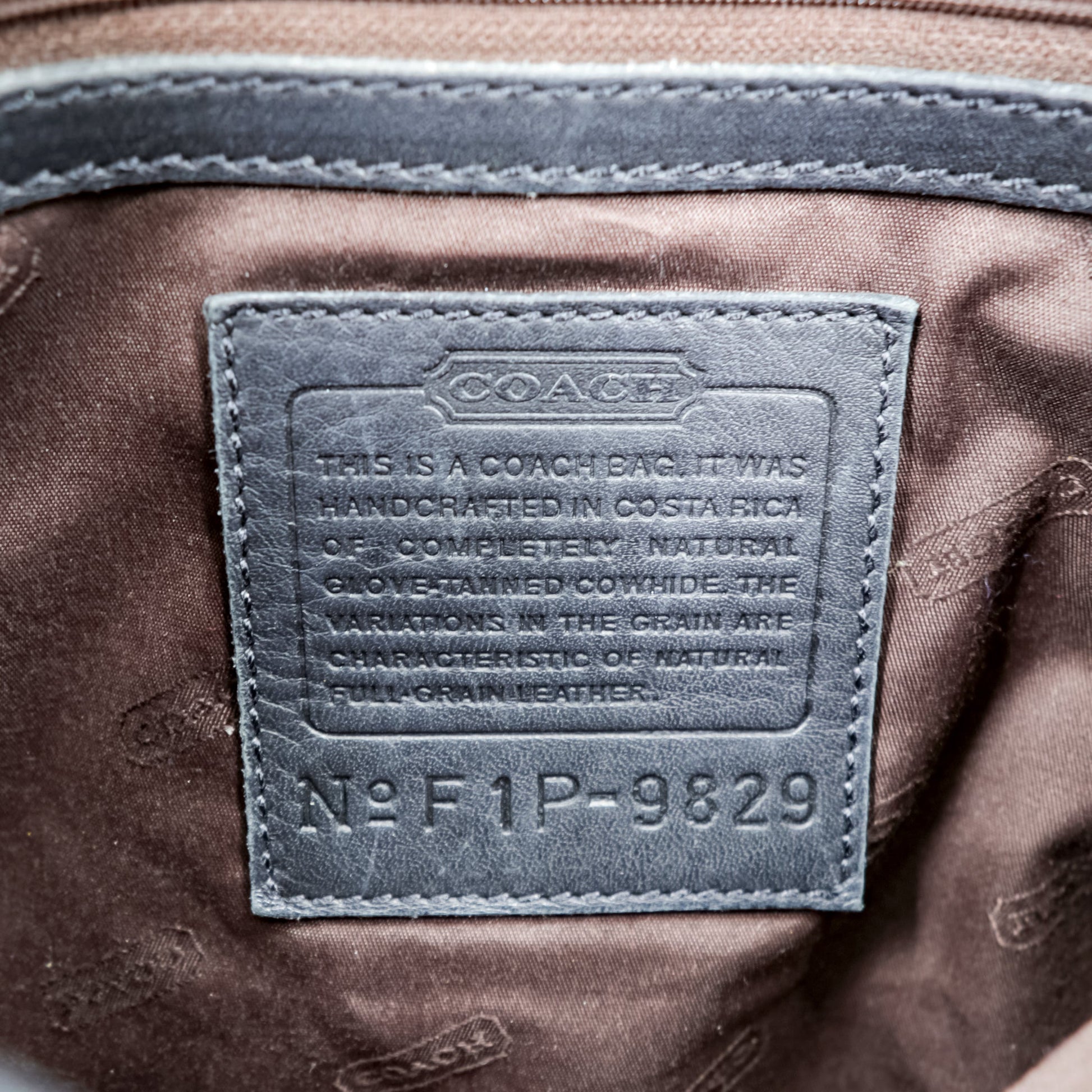 COACH ヴィンテージ オールドコーチ ショルダーバッグ グラブタンレザー 本革 9829 コスタリカ製