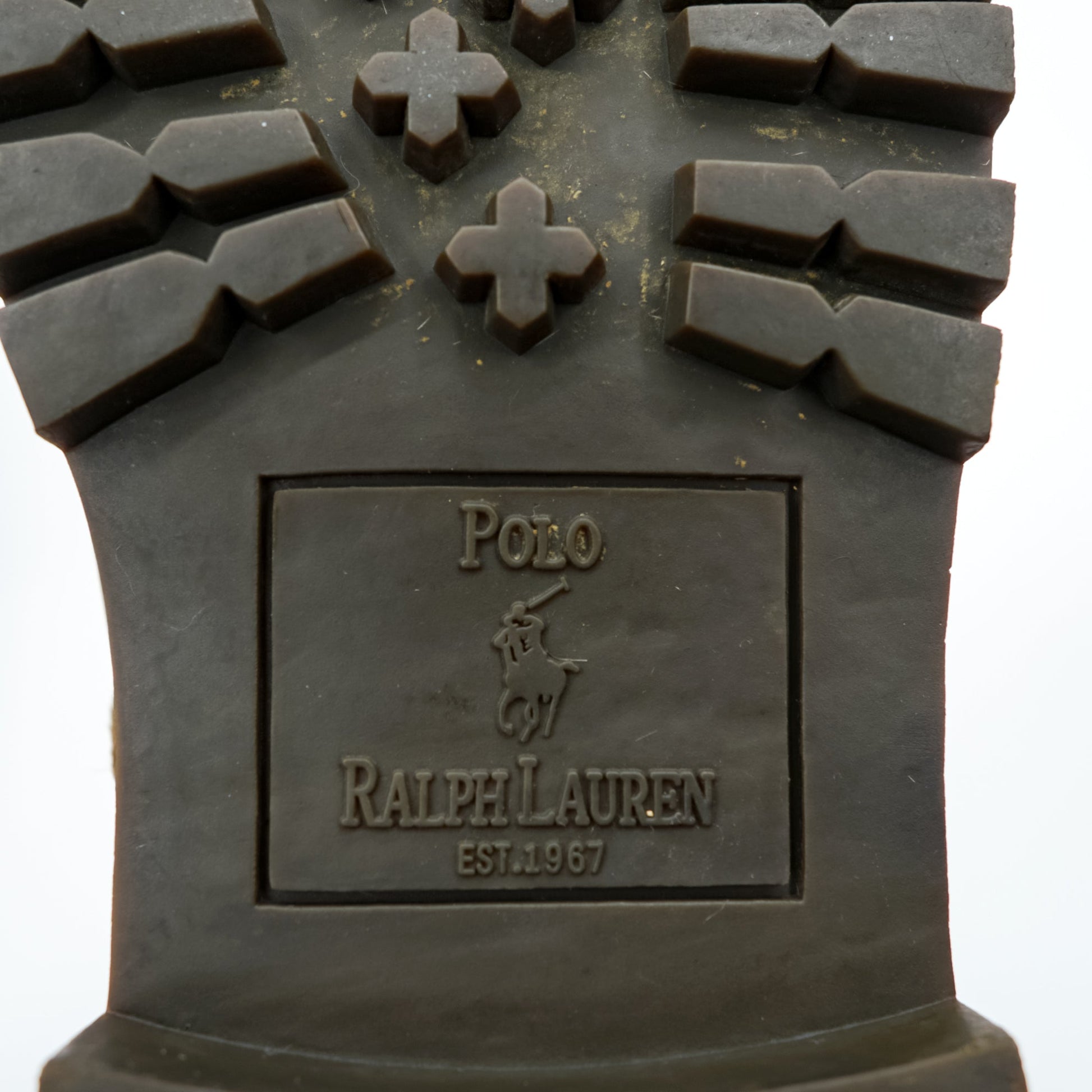 Polo Ralph Lauren レンジャーブーツ モカシン レースアップブーツ 28cm キャメル レザー ストラップ ラグソール 812089030