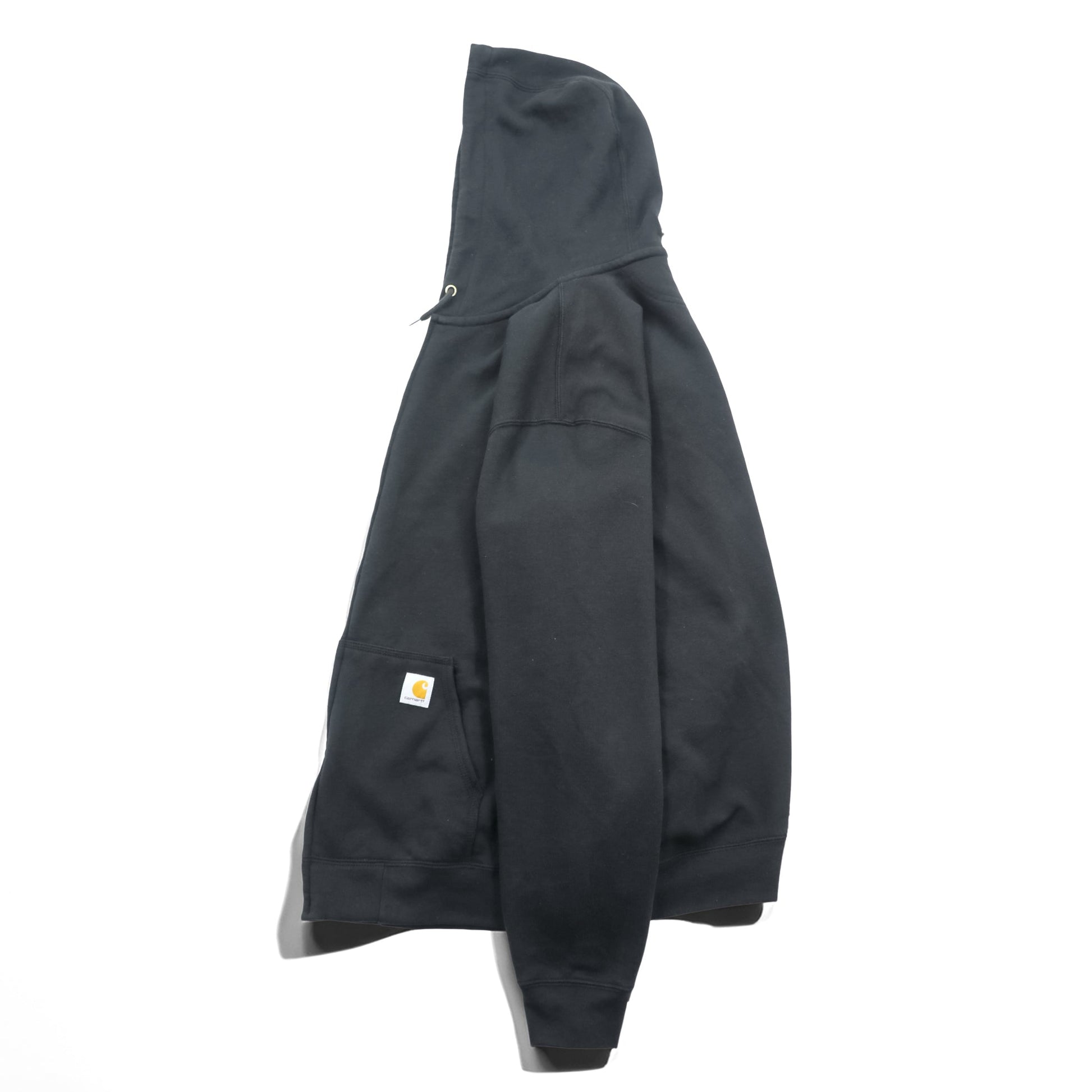 carhartt ミッドウェイト ジップパーカー XL ブラック フロントポケット LOOSE FIT K122