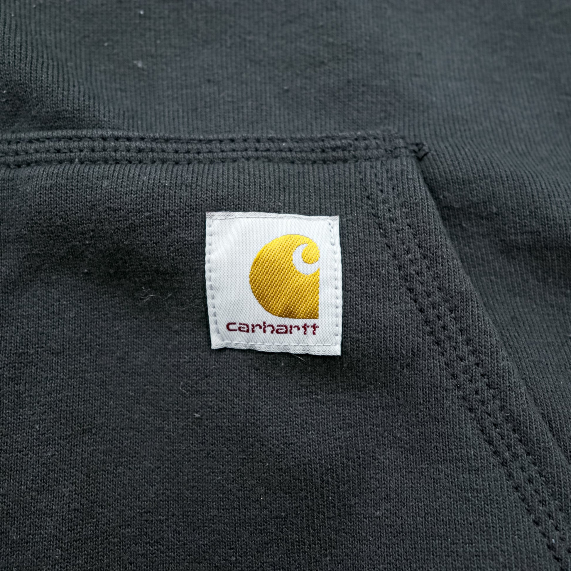 carhartt ミッドウェイト ジップパーカー XL ブラック フロントポケット LOOSE FIT K122