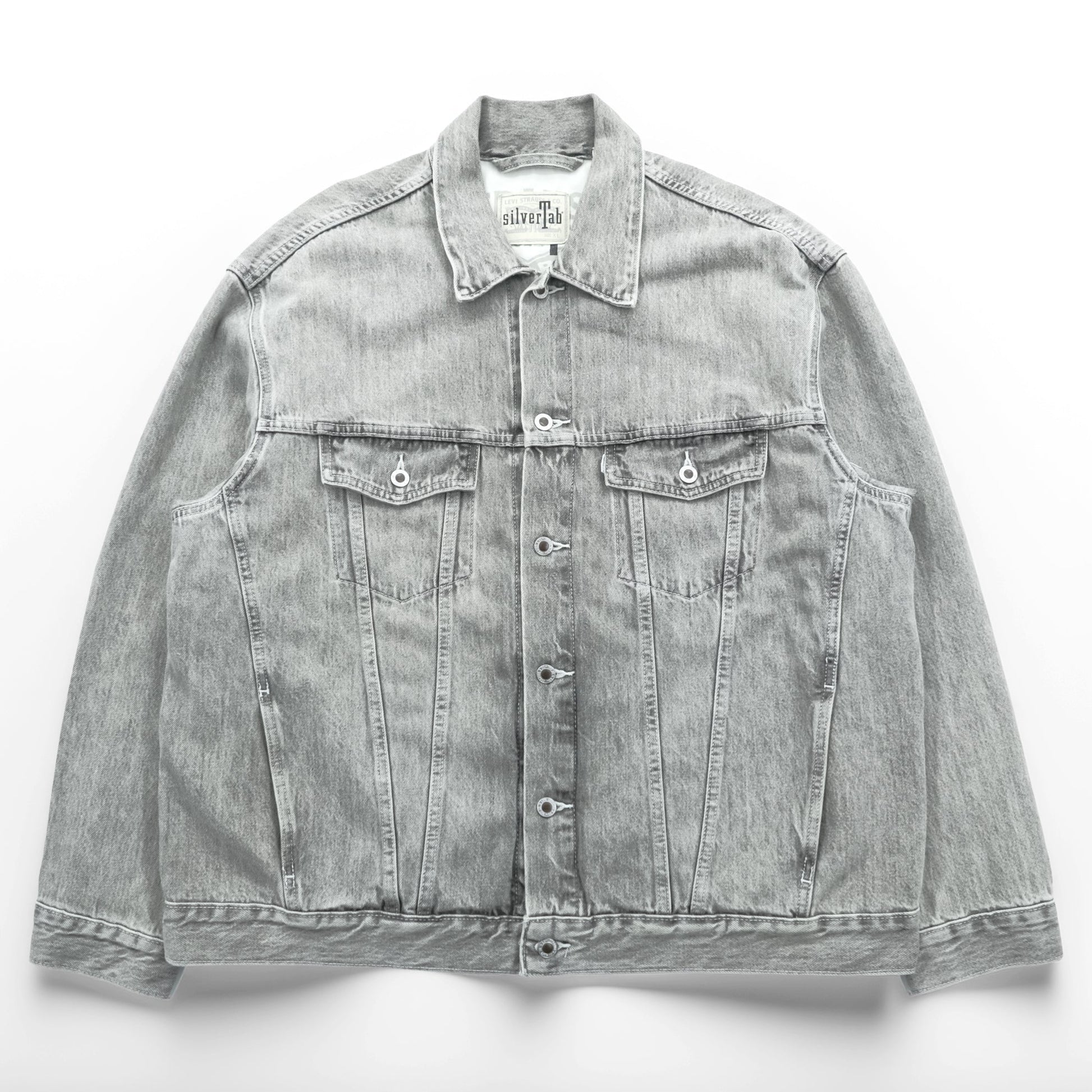 Levi's SILVER TAB デニム トラッカージャケット Gジャン XL グレー シルバータブ A3179