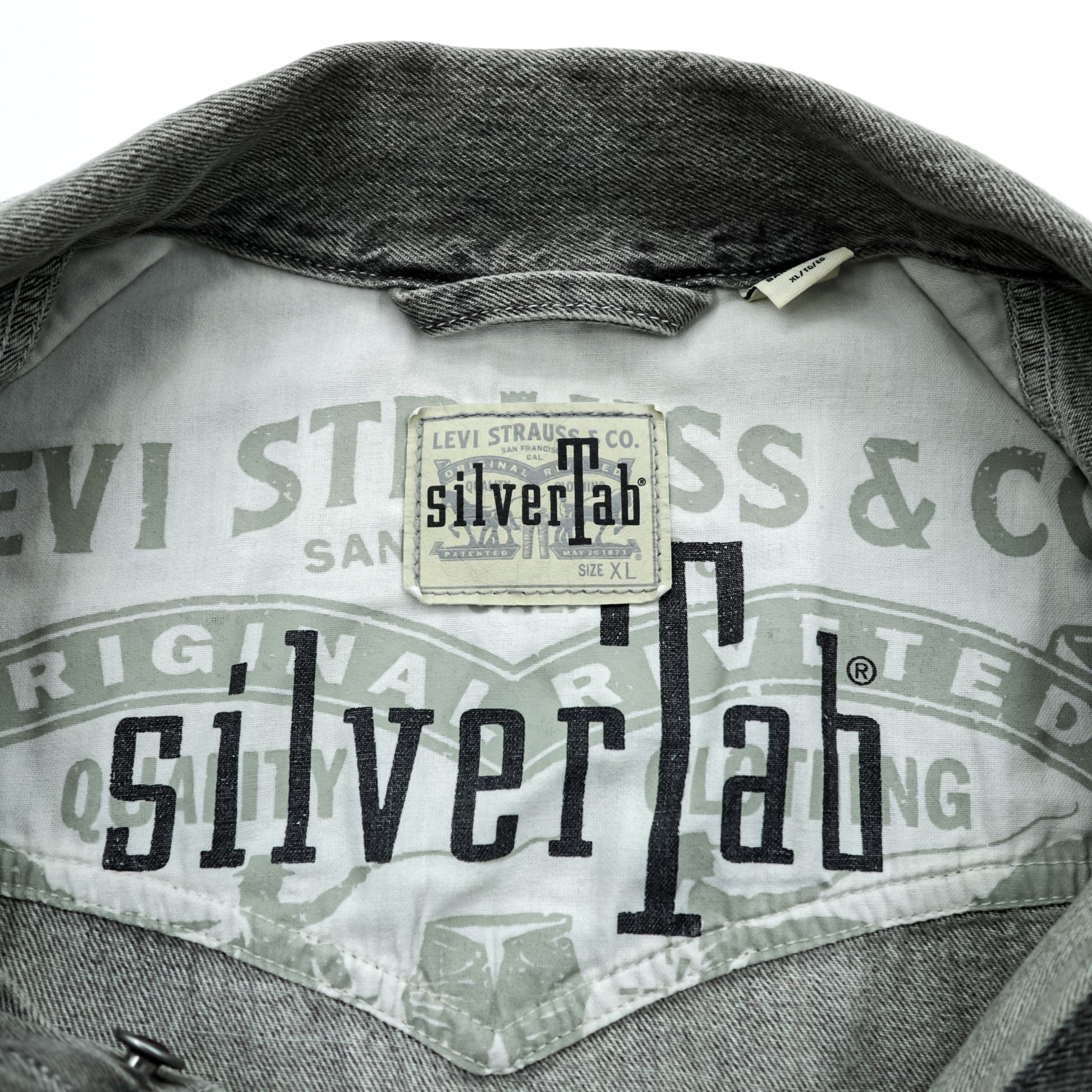 Levi's SILVER TAB デニム トラッカージャケット Gジャン XL グレー シルバータブ A3179