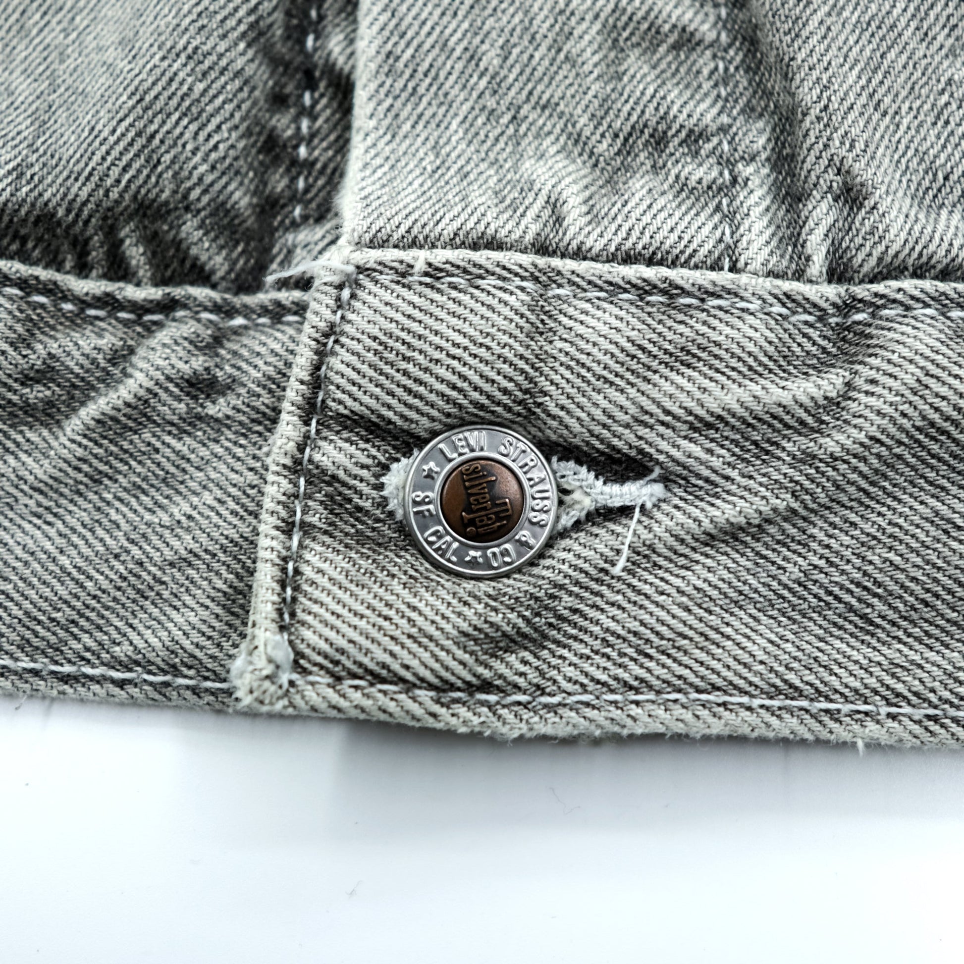Levi's SILVER TAB デニム トラッカージャケット Gジャン XL グレー シルバータブ A3179