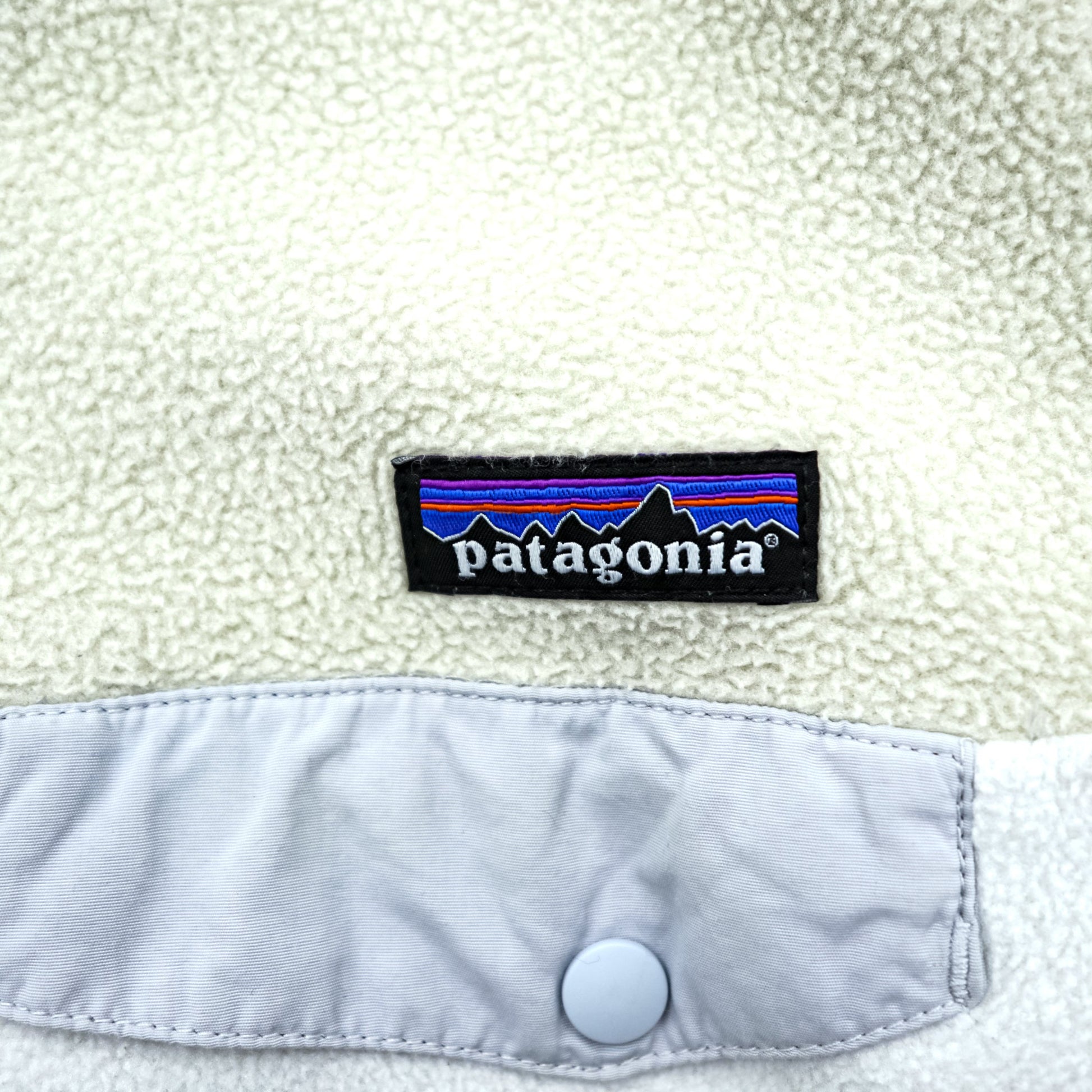 Patagonia シンチラ Synchilla スナップT フリース L オートミール バイカラー プルオーバー 胸ポケット