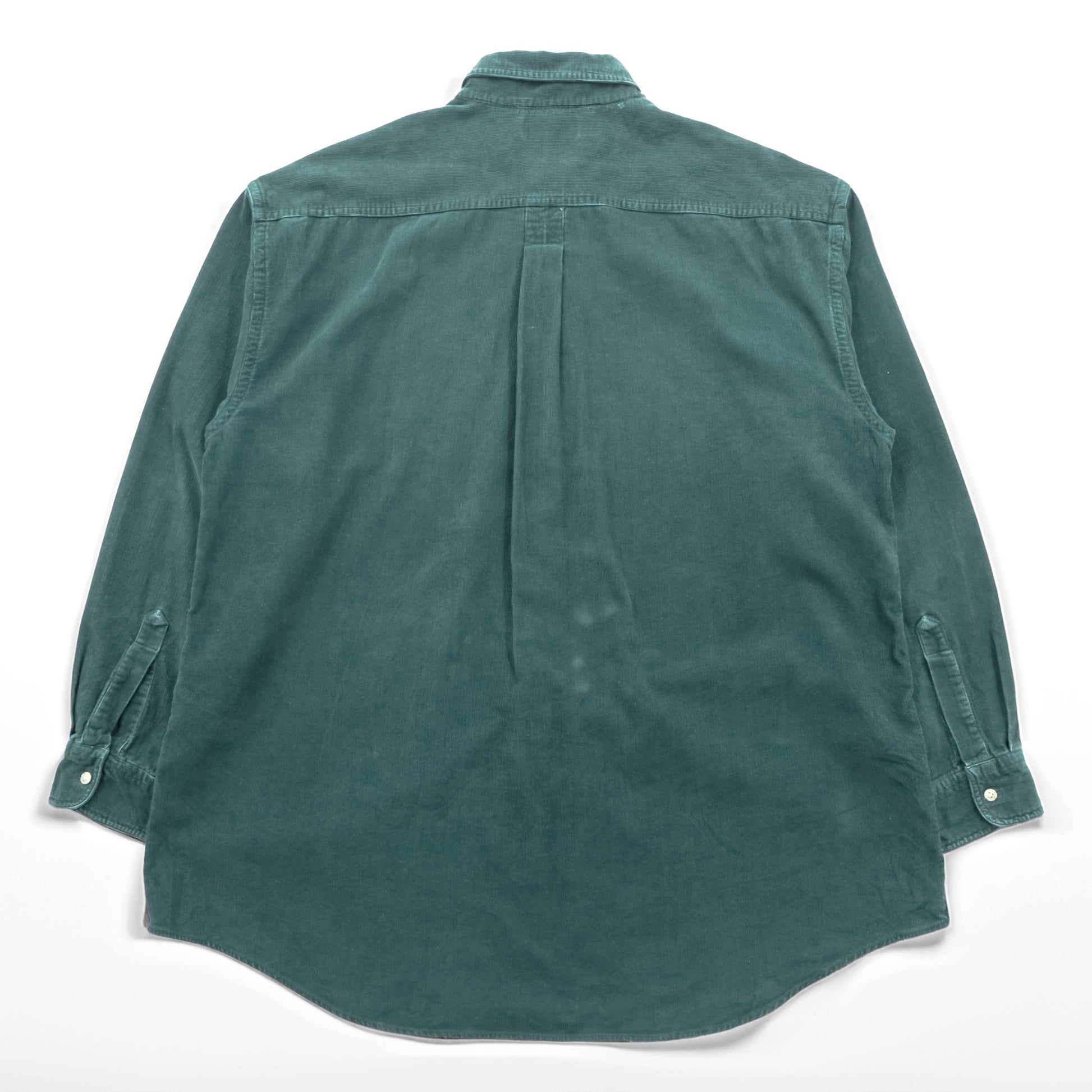 L.L.Bean 80年代 ヴィンテージ コーデュロイ ボタンダウンシャツ XL グリーン 胸ポケット