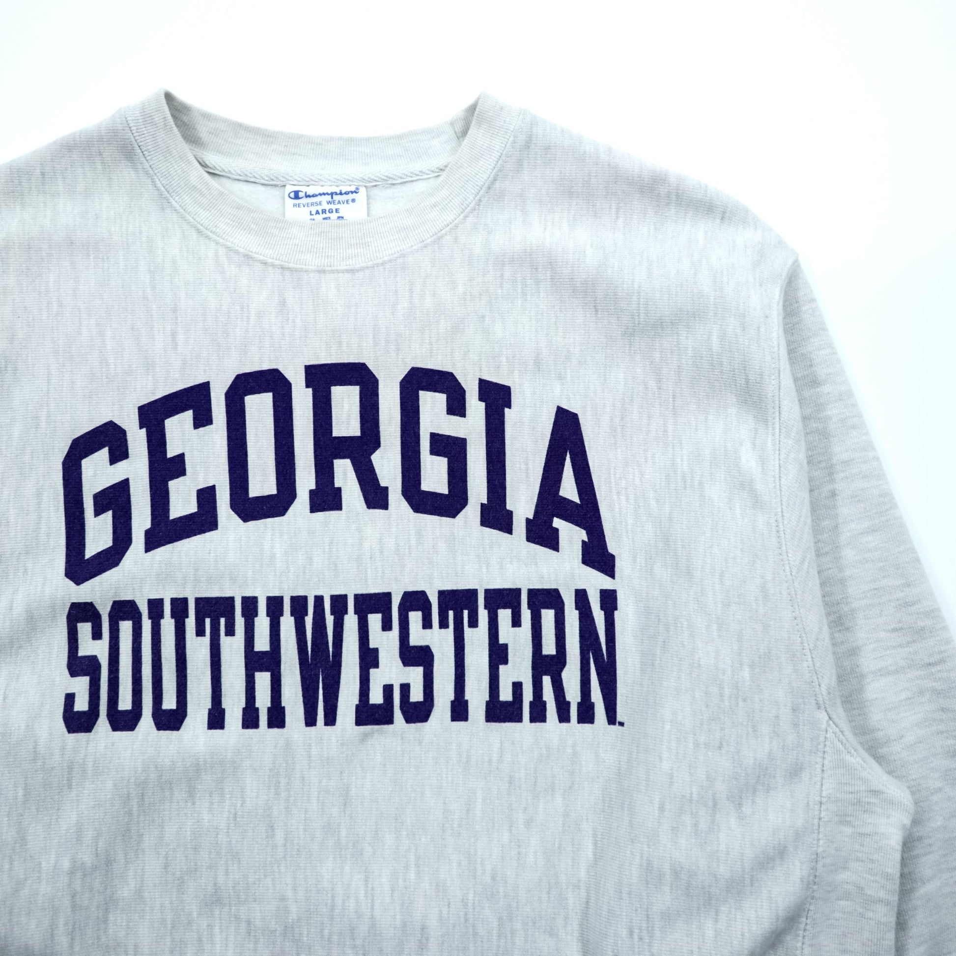 Champion リバースウィーブ REVERSE WEAVE カレッジ スウェット トレーナー XL グレー GEORGIA SOUTHWESTERN アーチロゴ 青単タグ 復刻