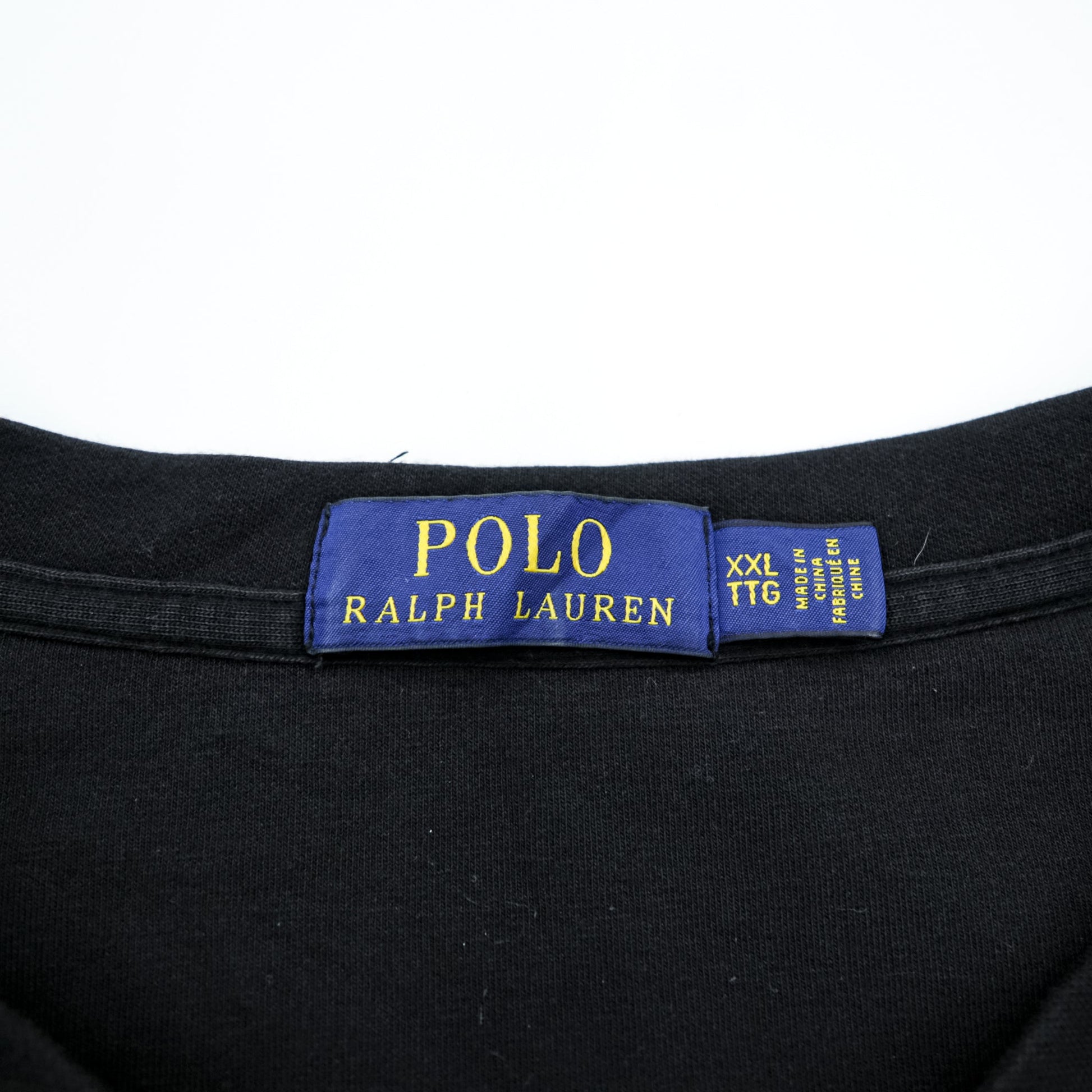 Polo Ralph Lauren ポロベア 刺繍 クルーネック スウェット トレーナー 2XL ブラック プルオーバー