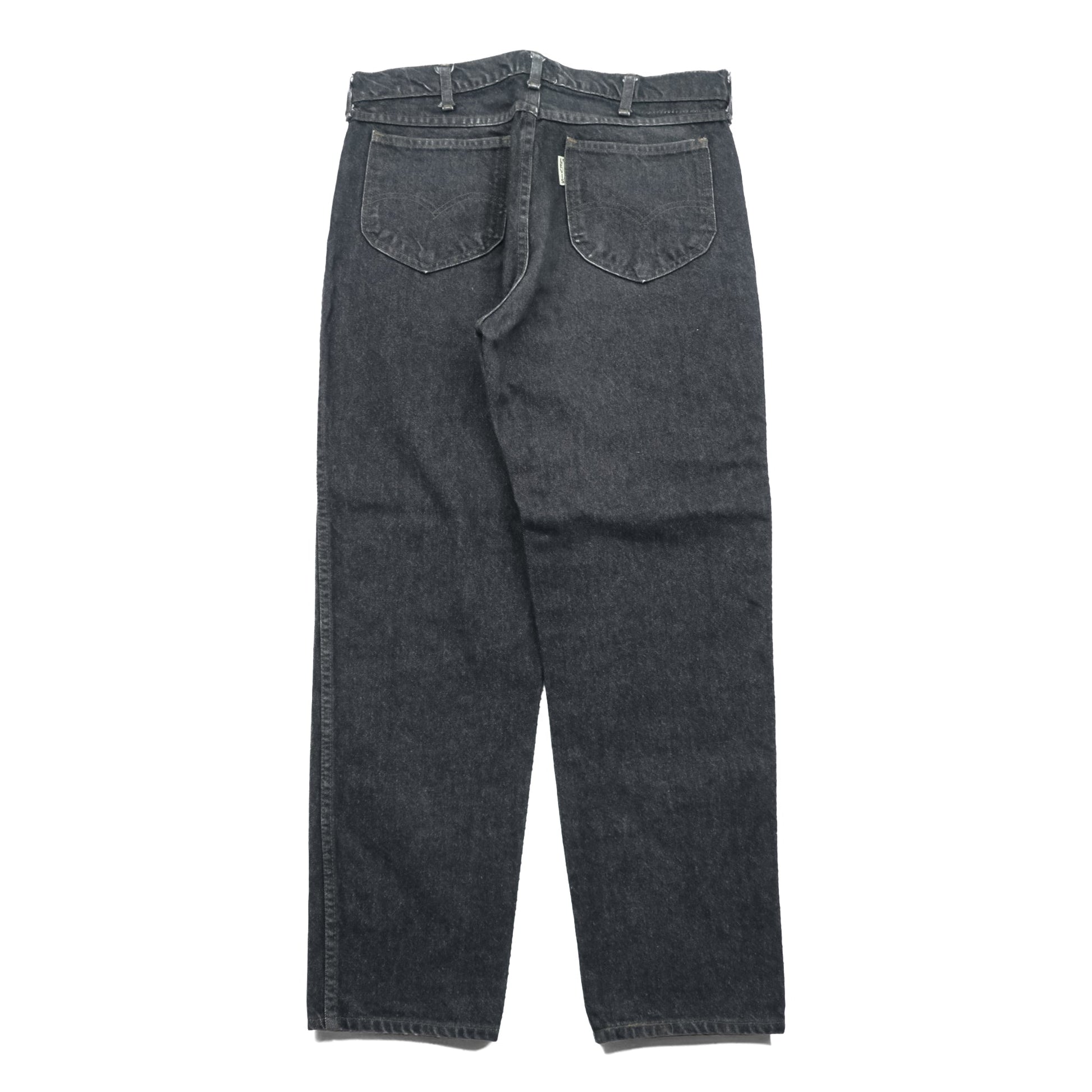 Levi's 90年代 日本製 ビッグE シルバータブ デニムパンツ テーパード ジーンズ L ブラック 635-54