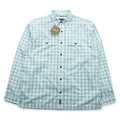 Patagonia オーガニックコットン シャツ L ホワイト チェック L/S Island Hopper 2 52181 未使用品