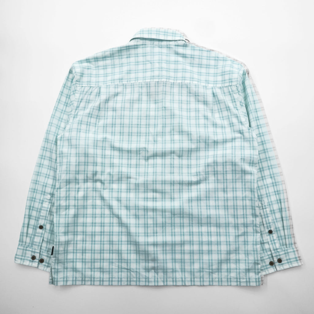 Patagonia オーガニックコットン シャツ L ホワイト チェック L/S Island Hopper 2 52181 未使用品