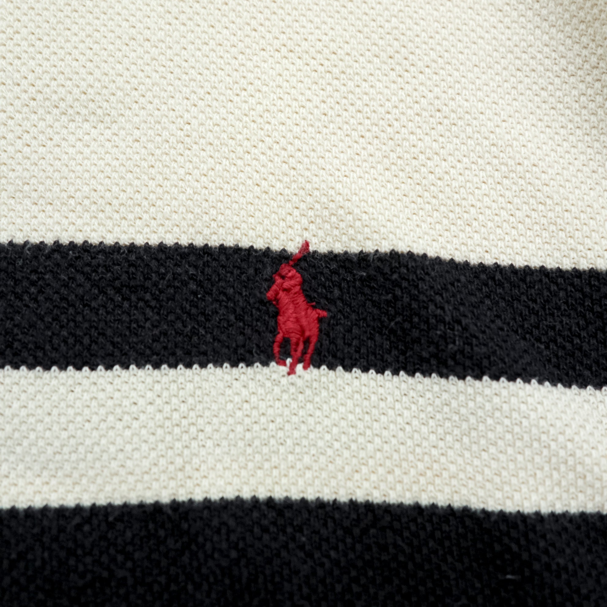 Polo Ralph Lauren 90年代 サーマル 長袖 ポロシャツ ラガーシャツ XL ベージュ スモールポニー刺繍